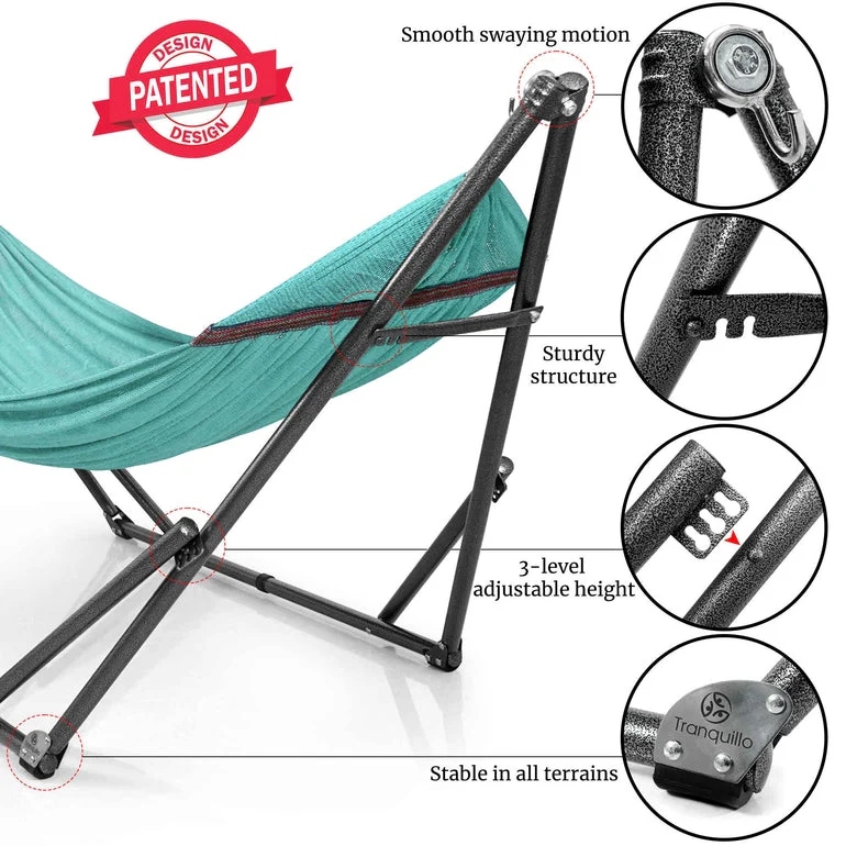 Tranquillo Universal Hammock with Medium Size Stands for Ultimate Relaxation - Ideal Universal Hammock Stands - Medium Size - Image 41