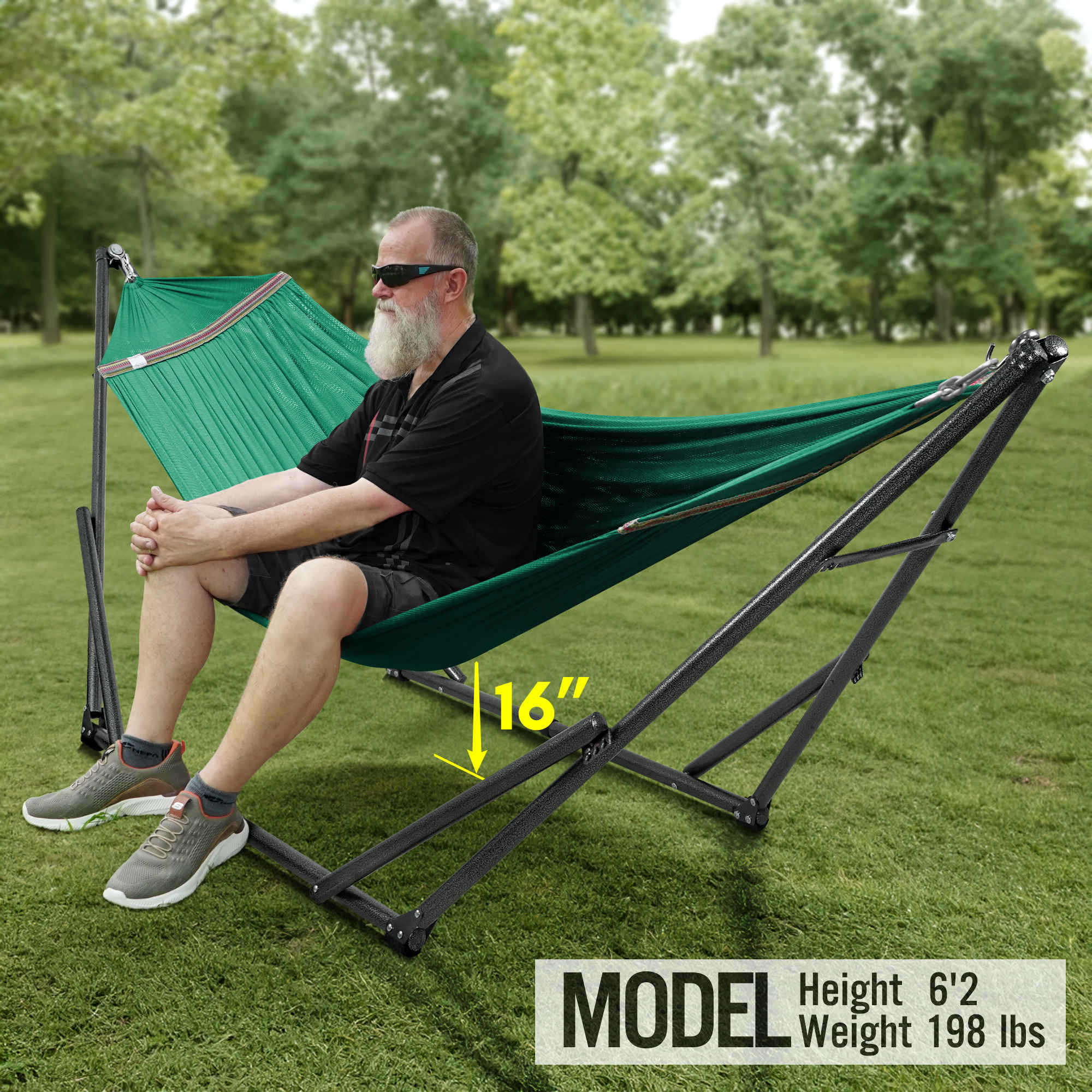 Tranquillo Universal Hammock with Medium Size Stands for Ultimate Relaxation - Ideal Universal Hammock Stands - Medium Size - Image 49