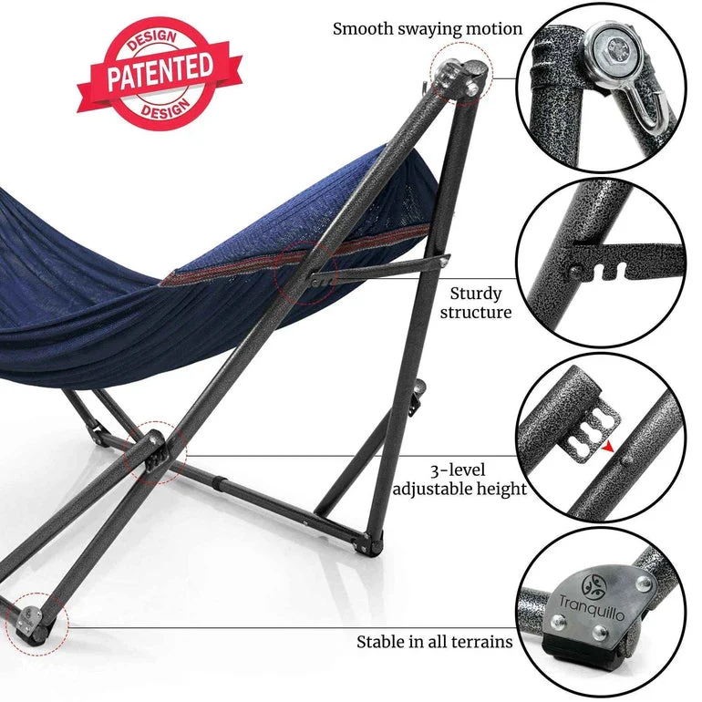 Tranquillo Universal Hammock with Medium Size Stands for Ultimate Relaxation - Ideal Universal Hammock Stands - Medium Size - Image 5