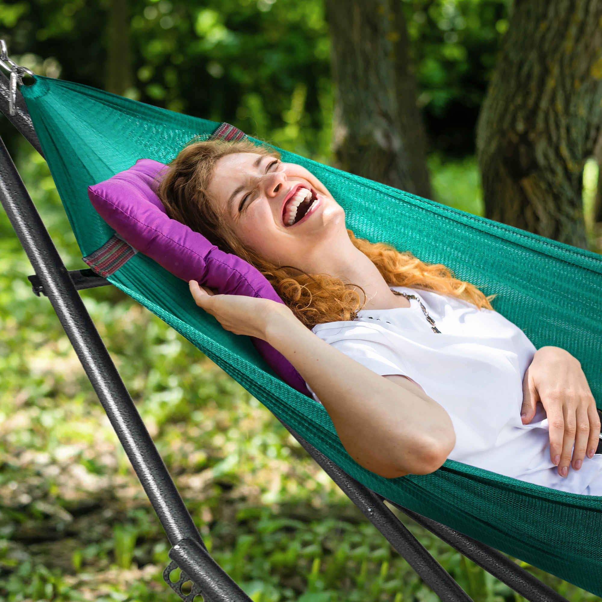 Tranquillo Universal Hammock with Medium Size Stands for Ultimate Relaxation - Ideal Universal Hammock Stands - Medium Size - Image 53
