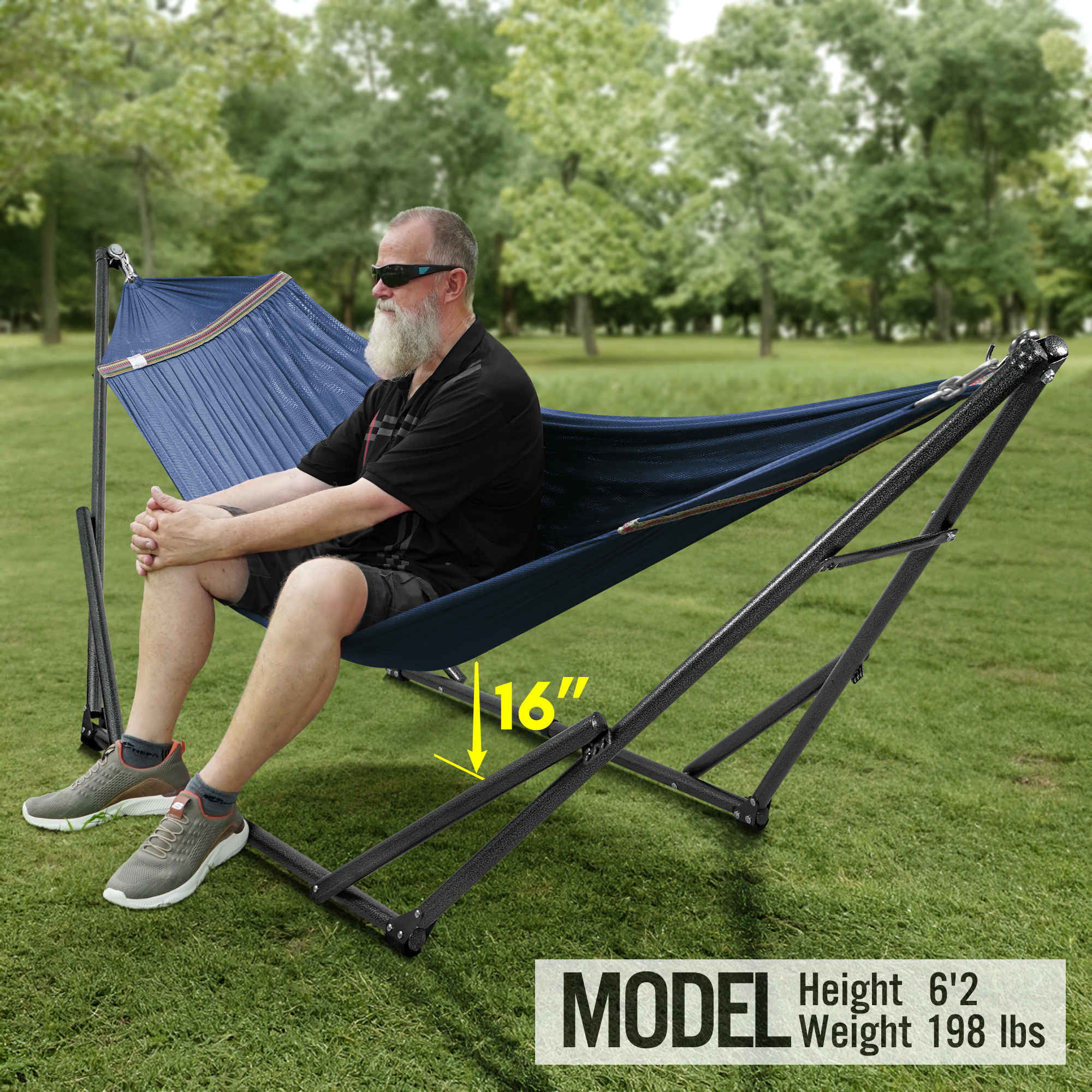 Tranquillo Universal Hammock with Medium Size Stands for Ultimate Relaxation - Ideal Universal Hammock Stands - Medium Size - Image 58