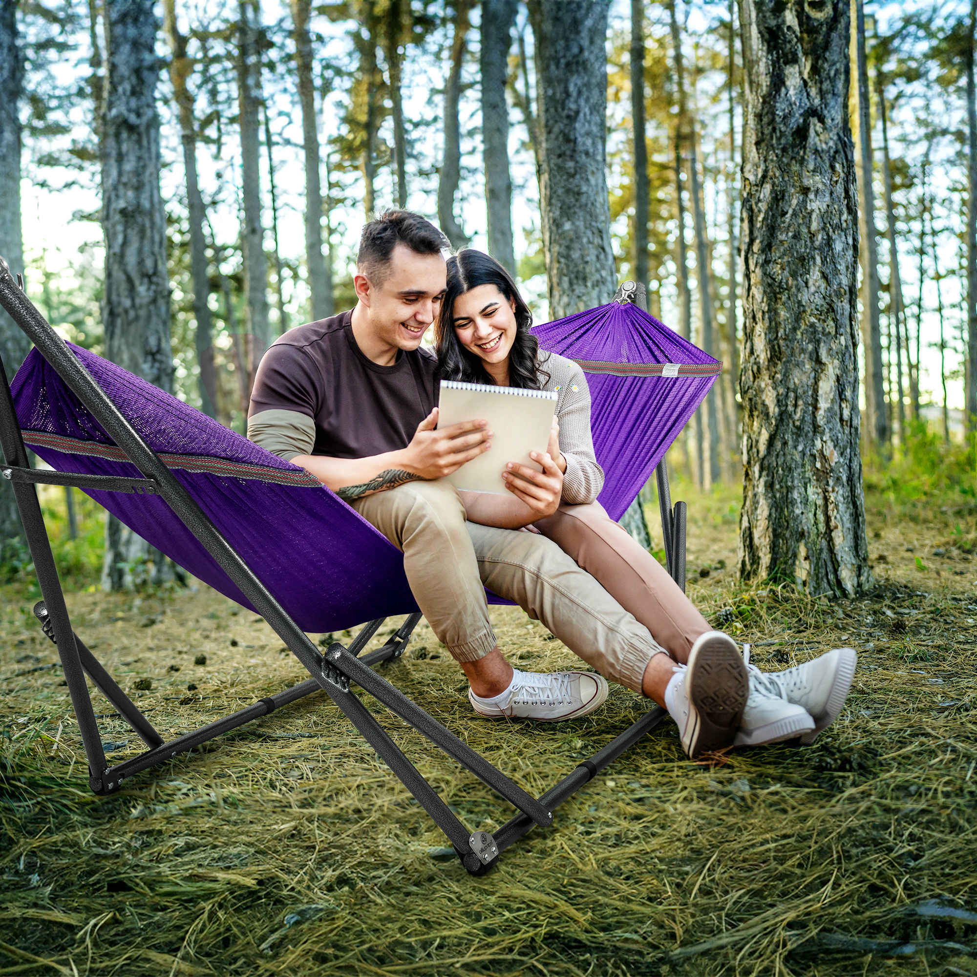 Tranquillo Universal Hammock with Medium Size Stands for Ultimate Relaxation - Ideal Universal Hammock Stands - Medium Size - Image 72