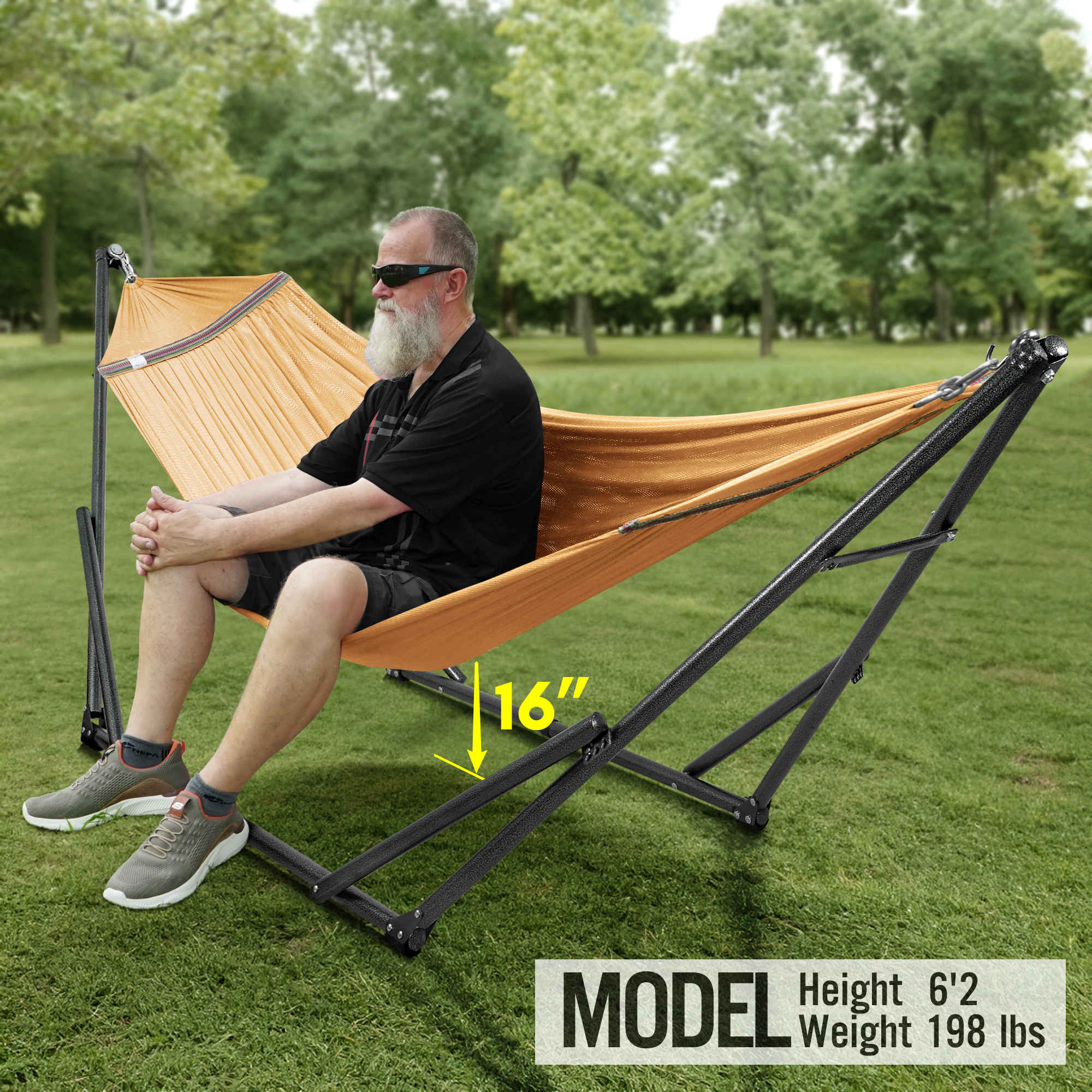 Tranquillo Universal Hammock with Medium Size Stands for Ultimate Relaxation - Ideal Universal Hammock Stands - Medium Size - Image 85