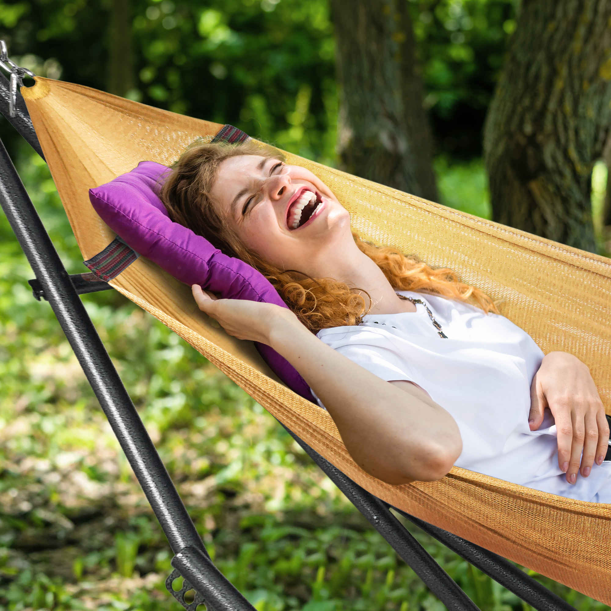 Tranquillo Universal Hammock with Medium Size Stands for Ultimate Relaxation - Ideal Universal Hammock Stands - Medium Size - Image 88