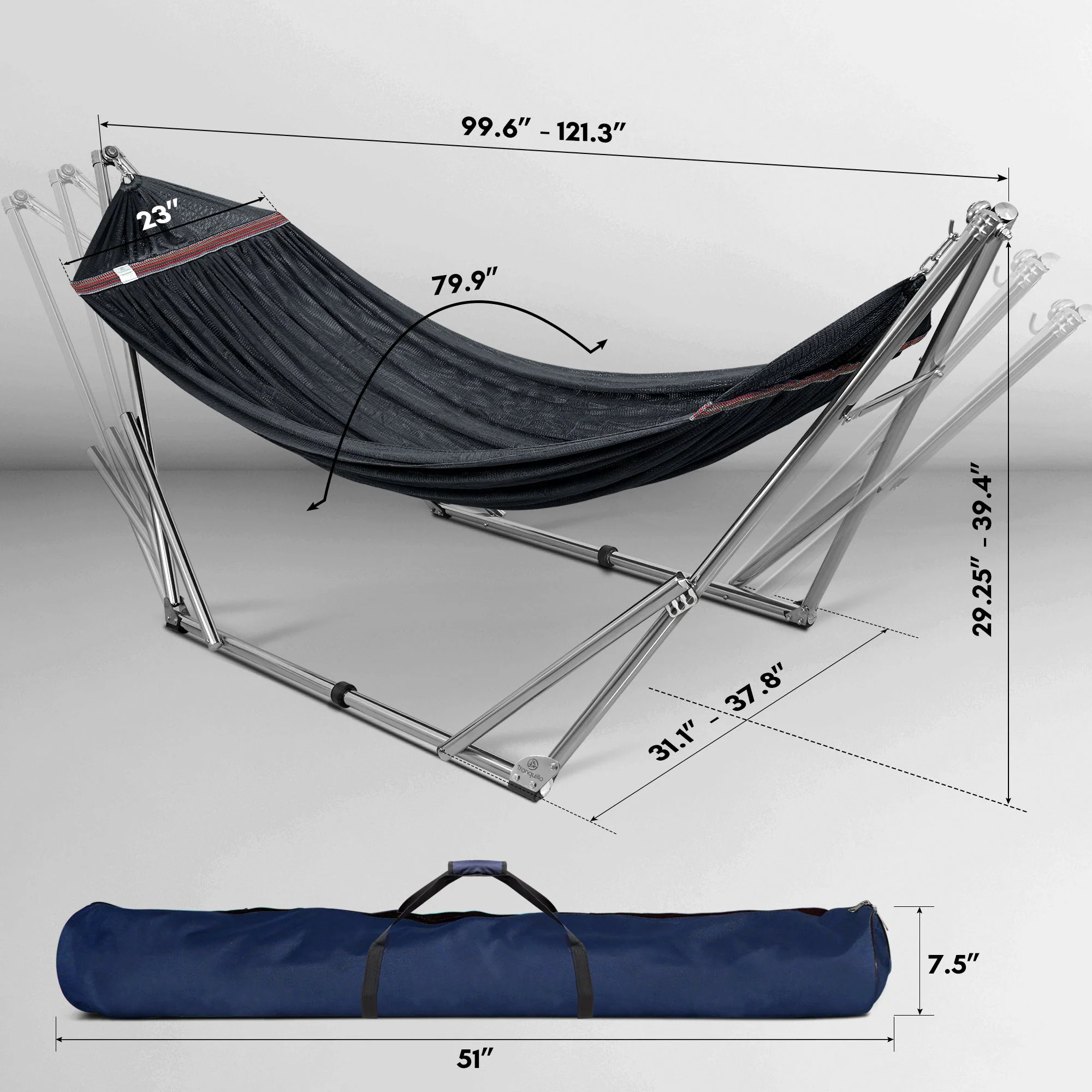 Tranquillo Universal Stainless Steel Hammock Stand for Ultimate Relaxation - Image 11