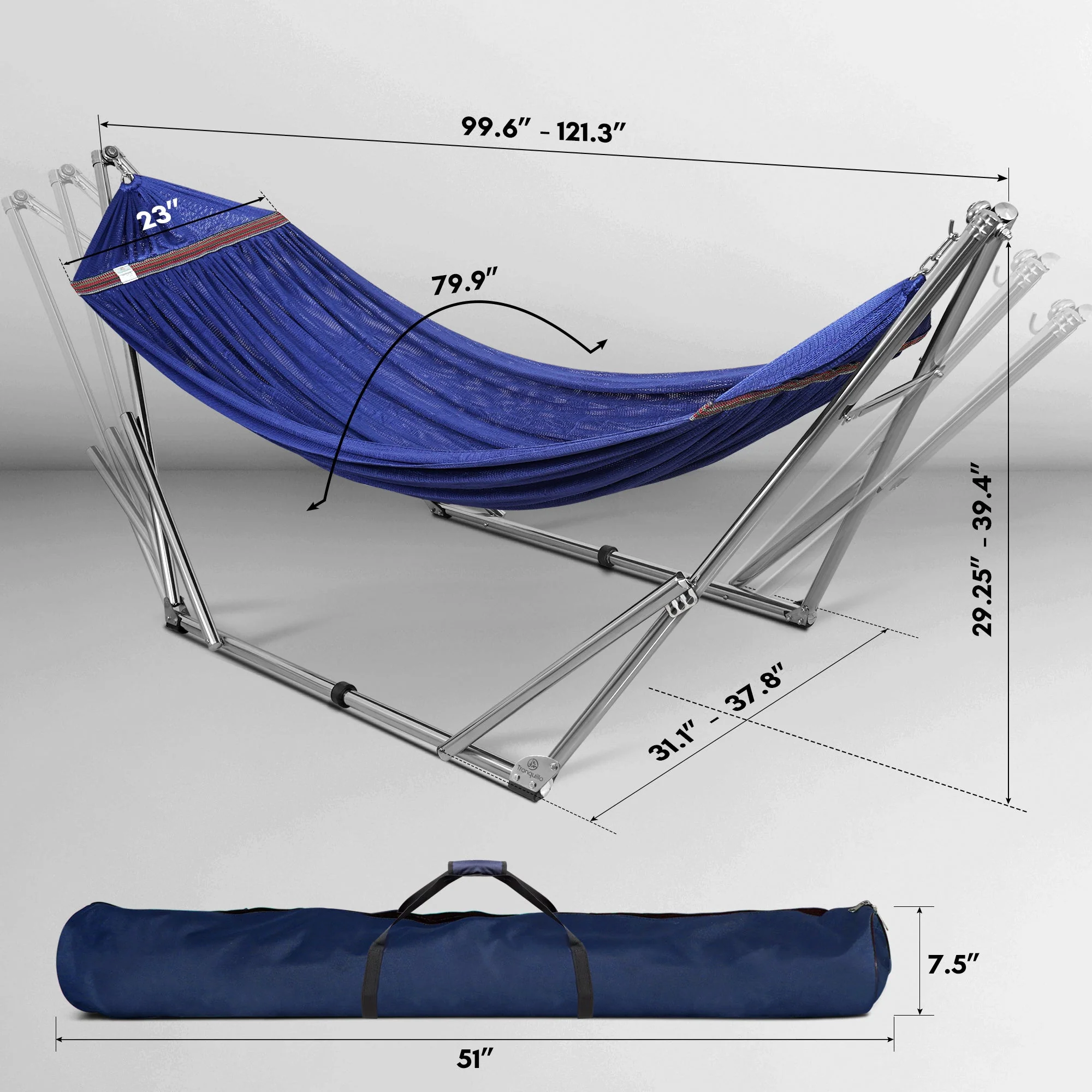Tranquillo Universal Stainless Steel Hammock Stand for Ultimate Relaxation - Image 20