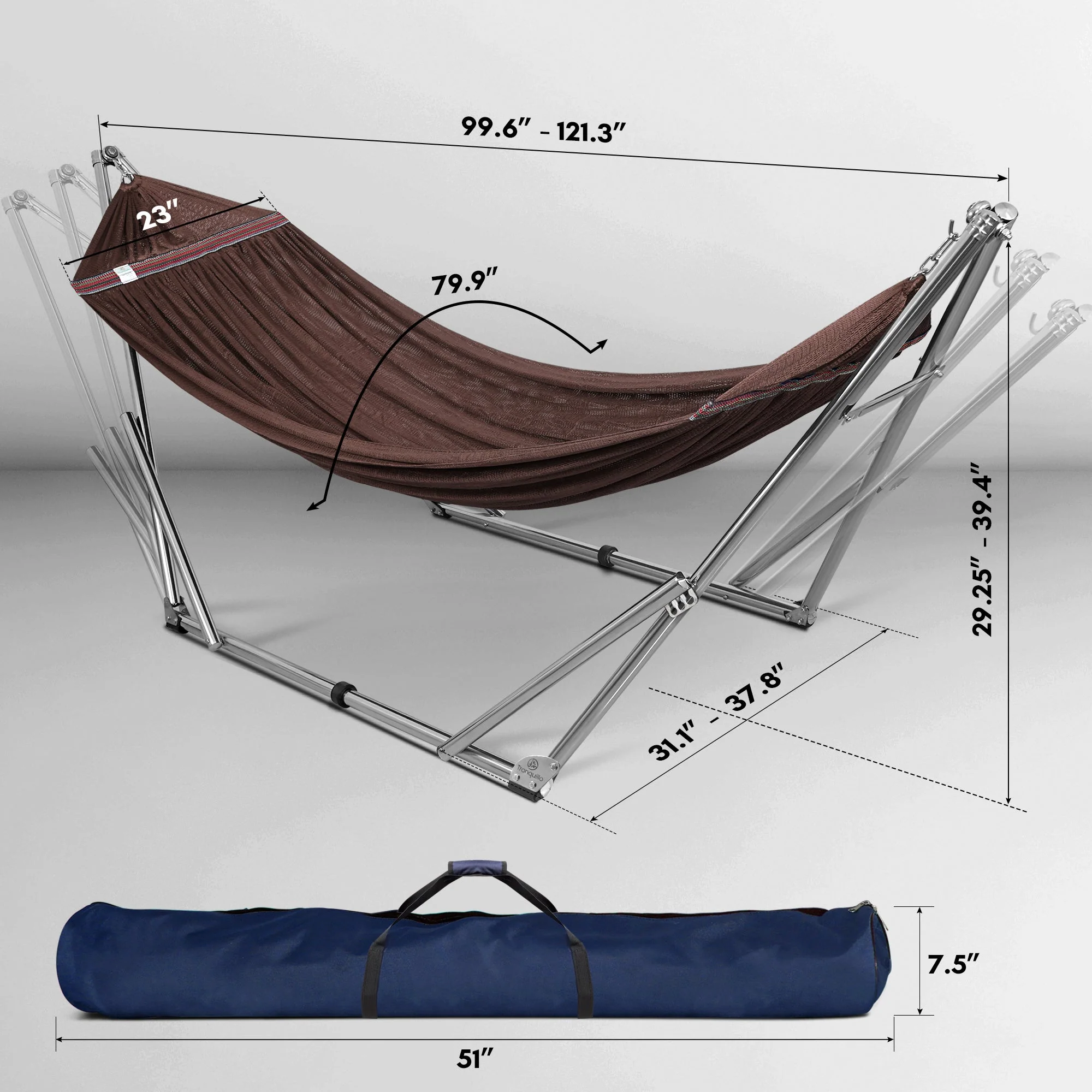 Tranquillo Universal Stainless Steel Hammock Stand for Ultimate Relaxation - Image 29