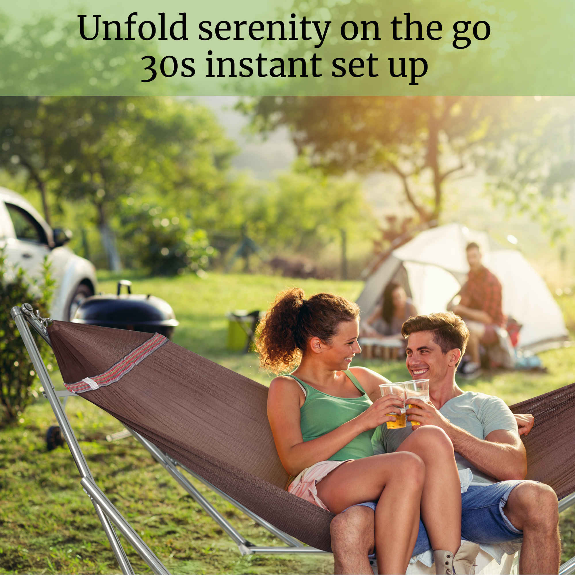 Tranquillo Universal Stainless Steel Hammock Stand for Ultimate Relaxation - Image 36