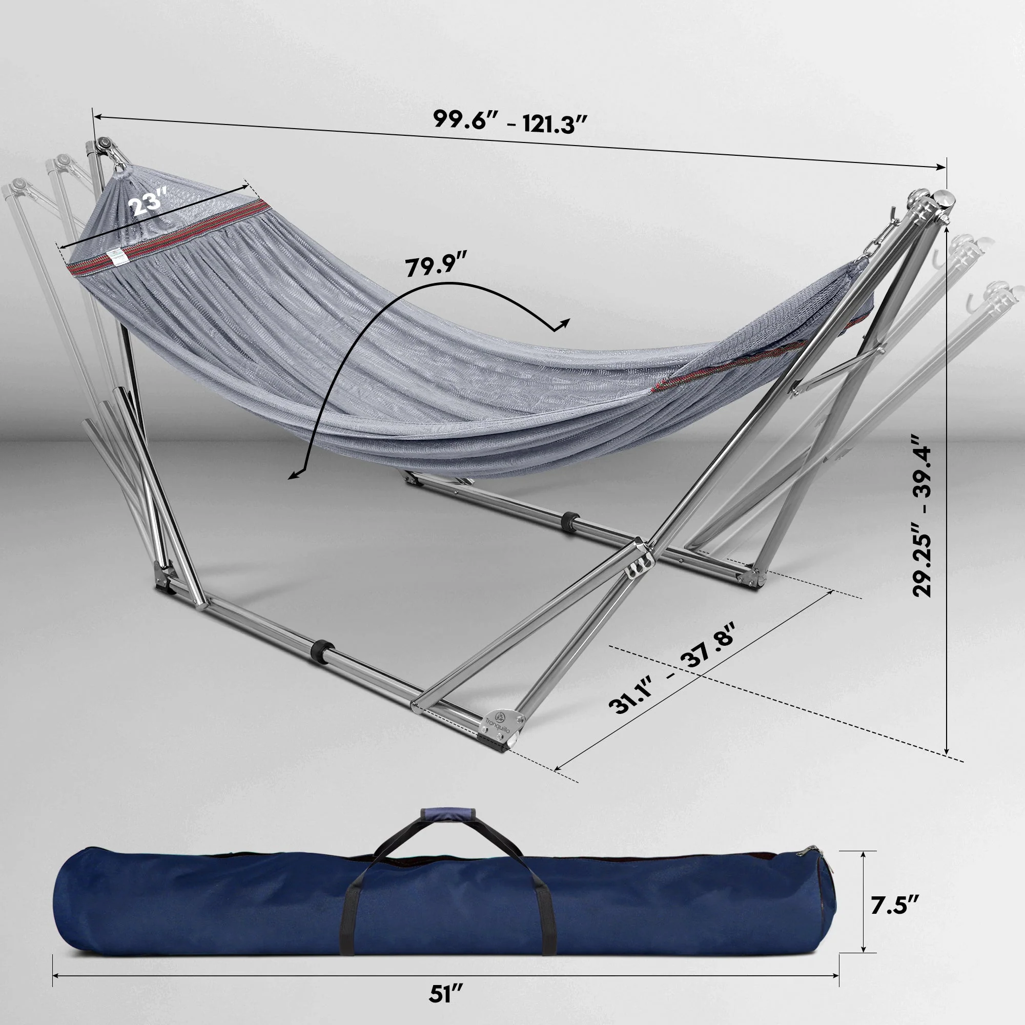 Tranquillo Universal Stainless Steel Hammock Stand for Ultimate Relaxation - Image 38