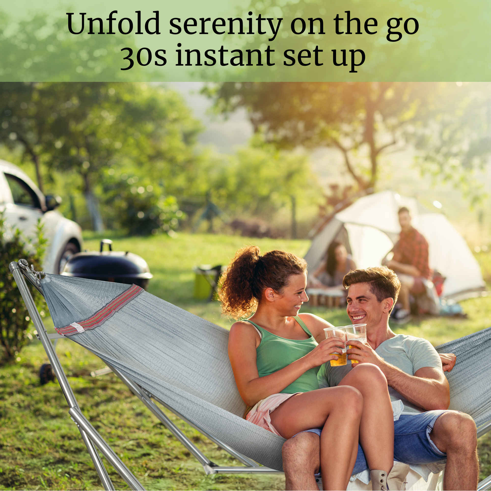 Tranquillo Universal Stainless Steel Hammock Stand for Ultimate Relaxation - Image 45