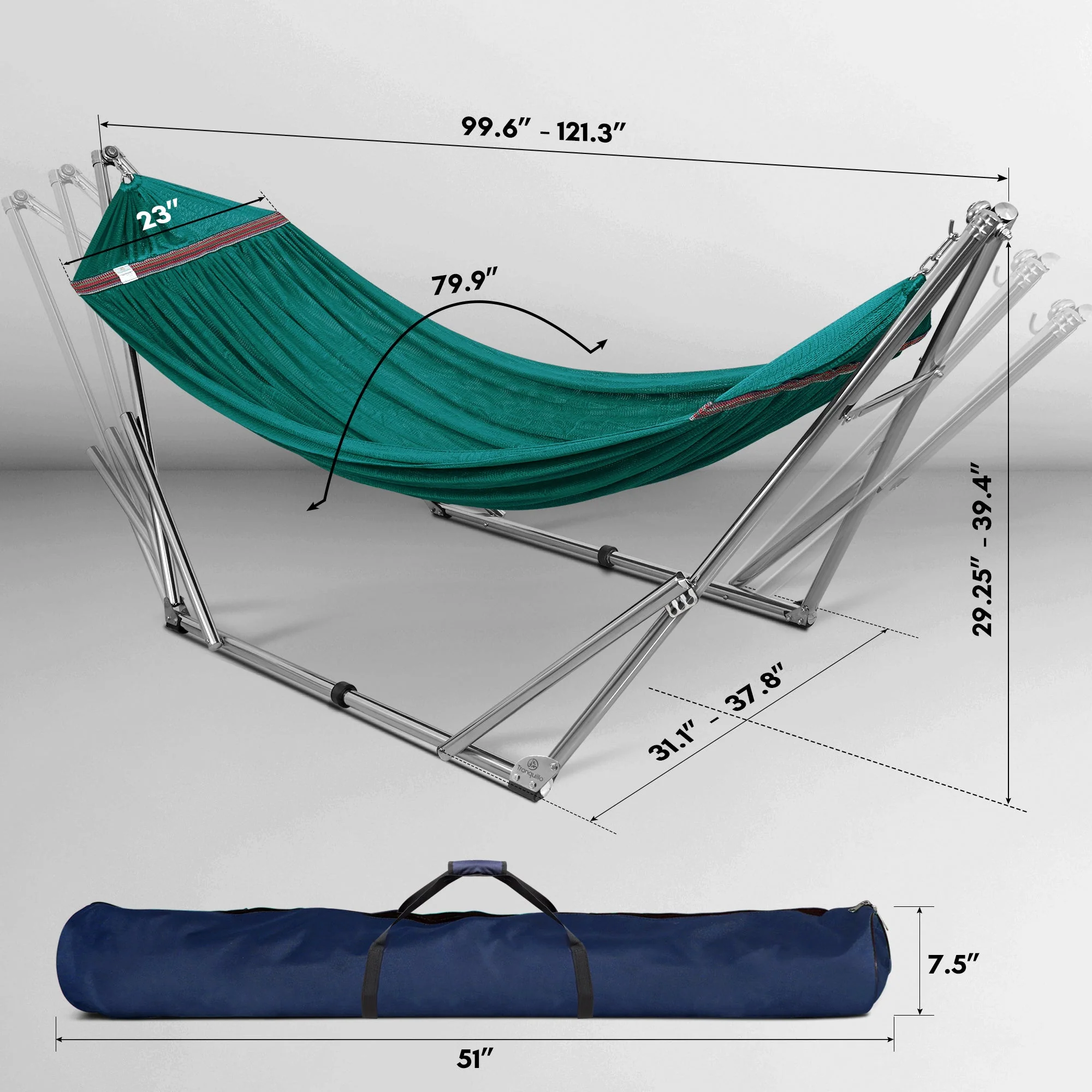 Tranquillo Universal Stainless Steel Hammock Stand for Ultimate Relaxation - Image 47