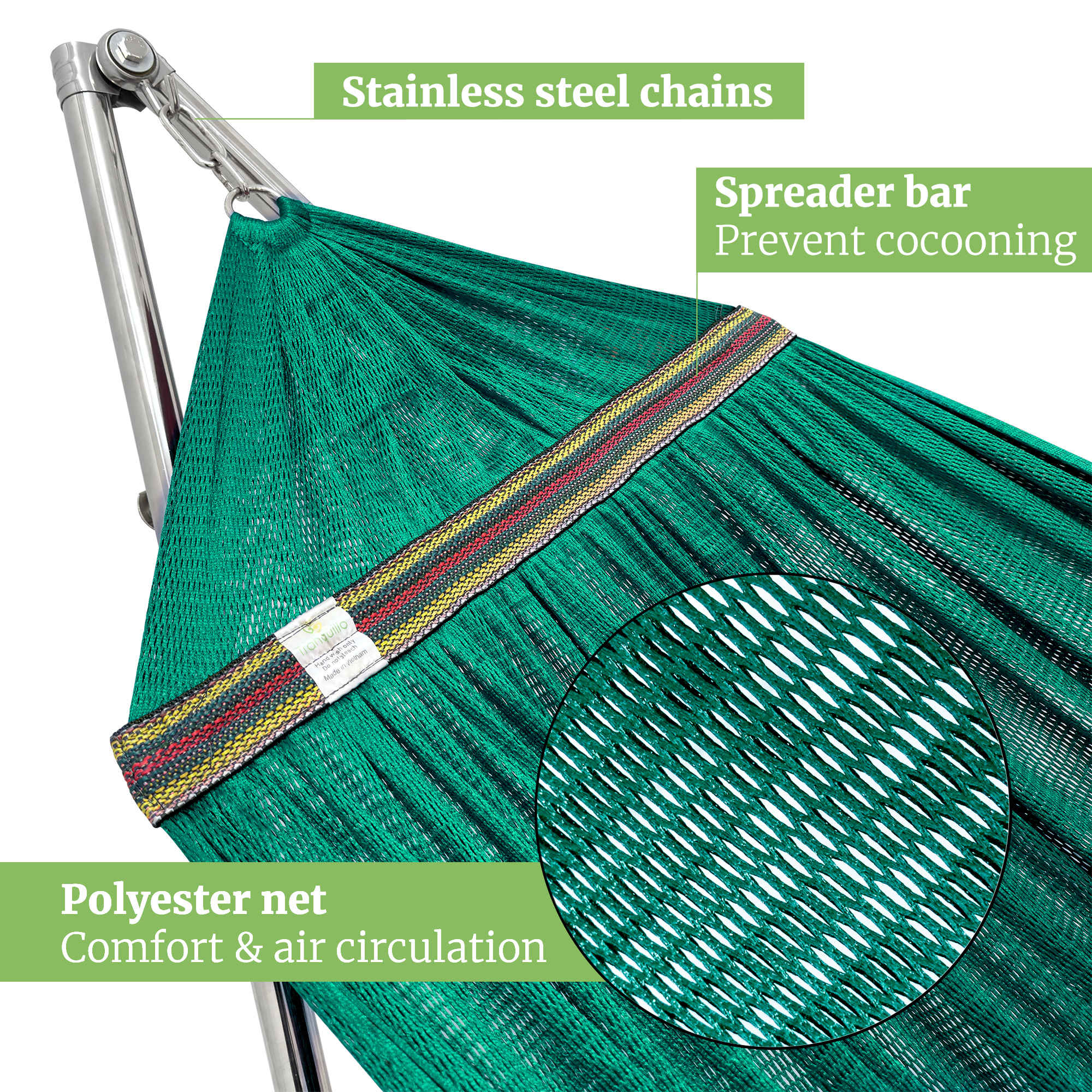 Tranquillo Universal Stainless Steel Hammock Stand for Ultimate Relaxation - Image 52