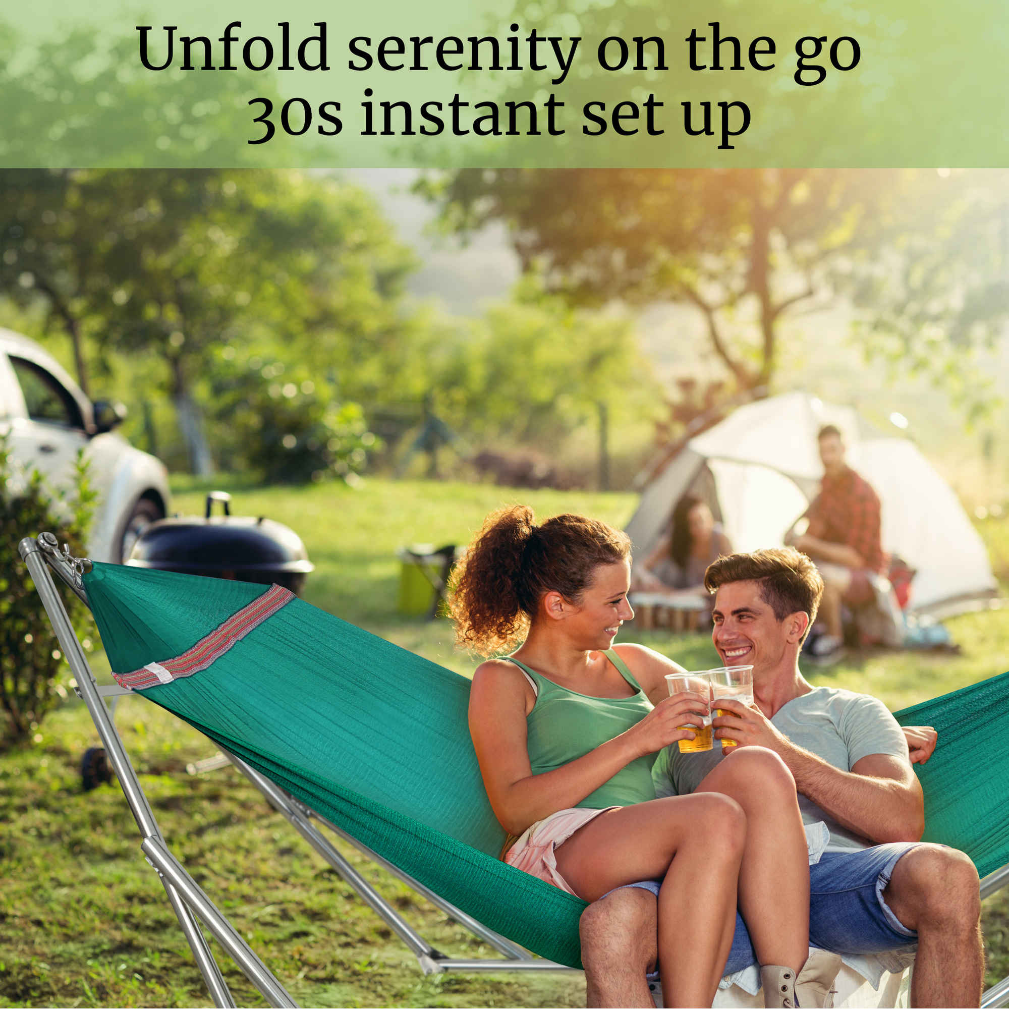 Tranquillo Universal Stainless Steel Hammock Stand for Ultimate Relaxation - Image 54