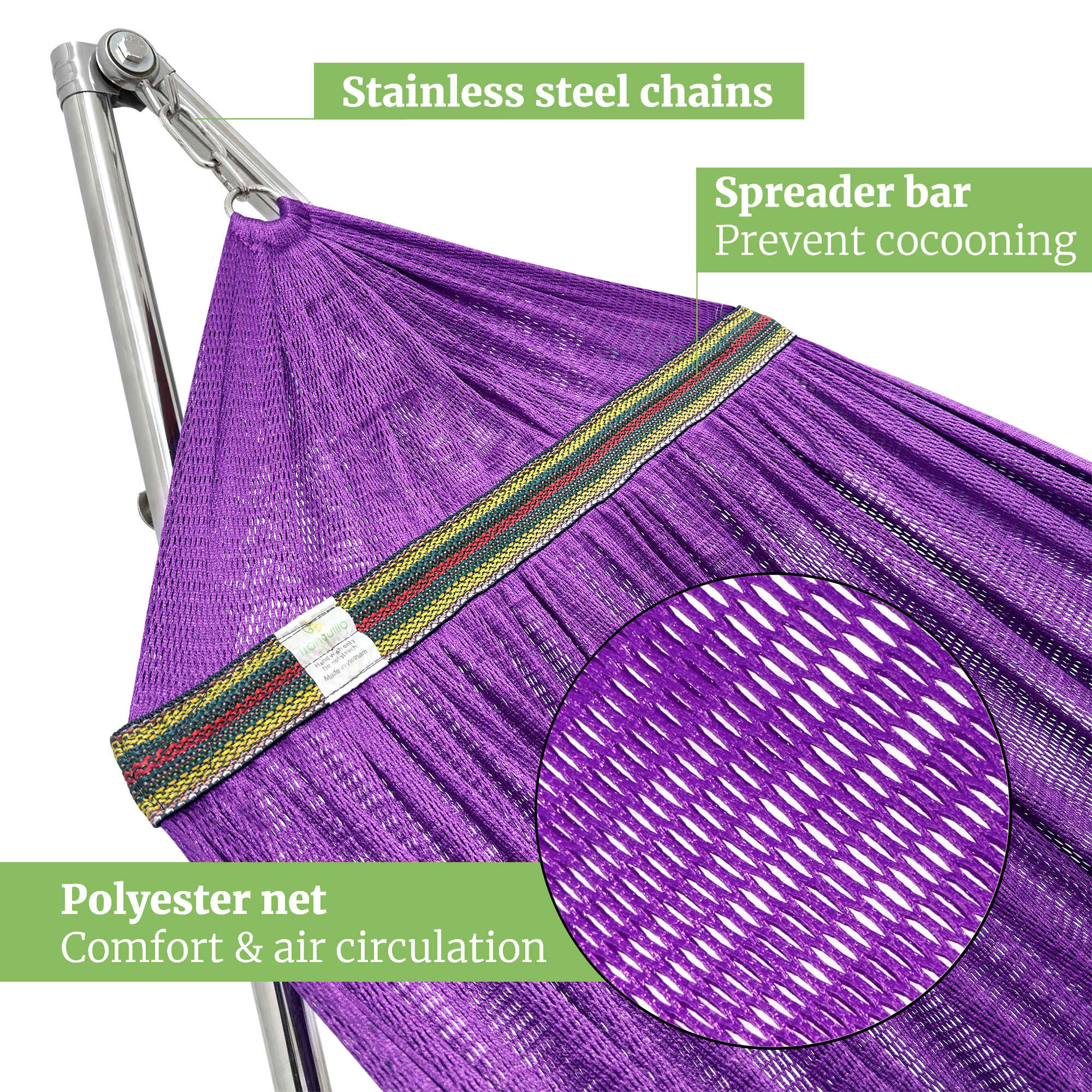 Tranquillo Universal Stainless Steel Hammock Stand for Ultimate Relaxation - Image 61