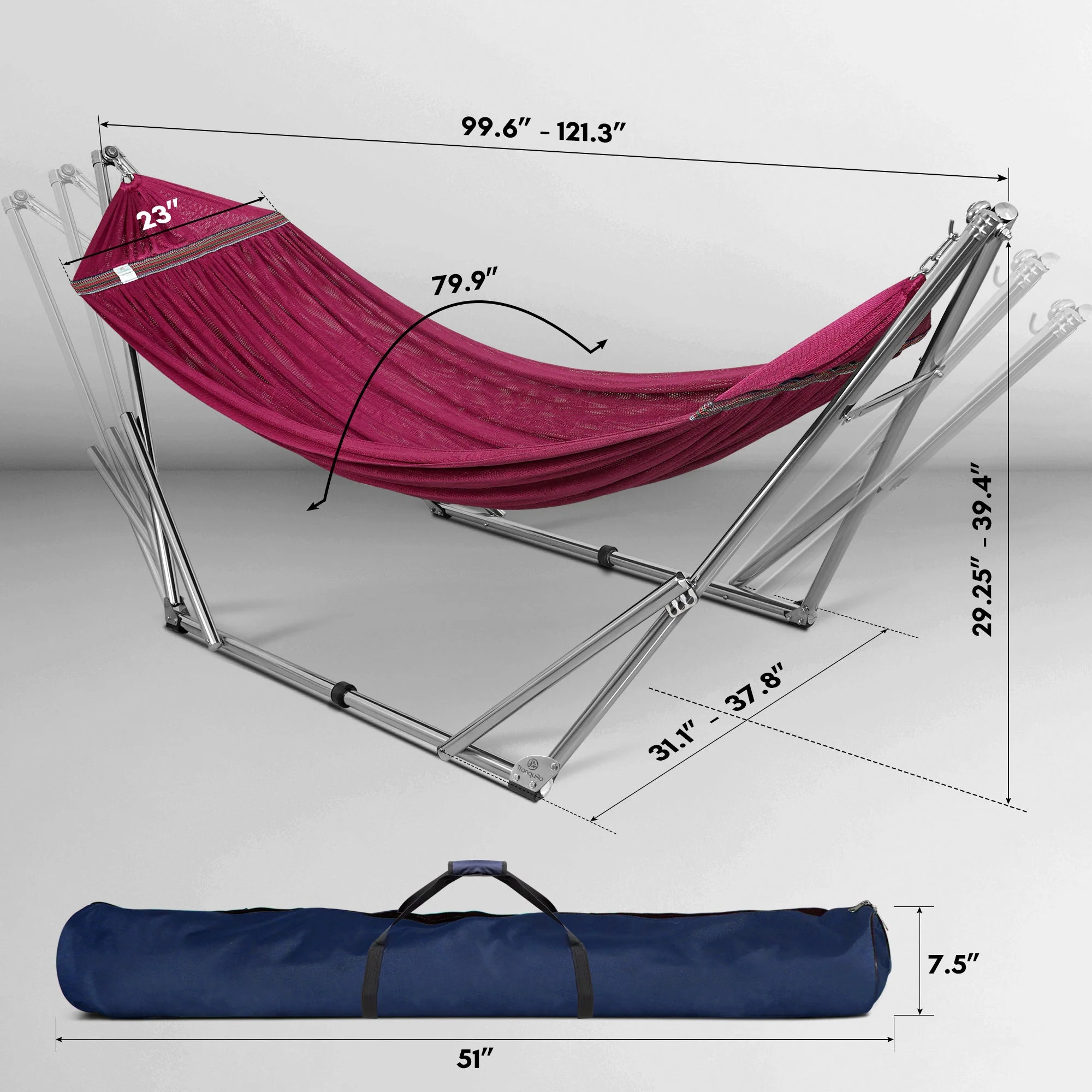Tranquillo Universal Stainless Steel Hammock Stand for Ultimate Relaxation - Image 65