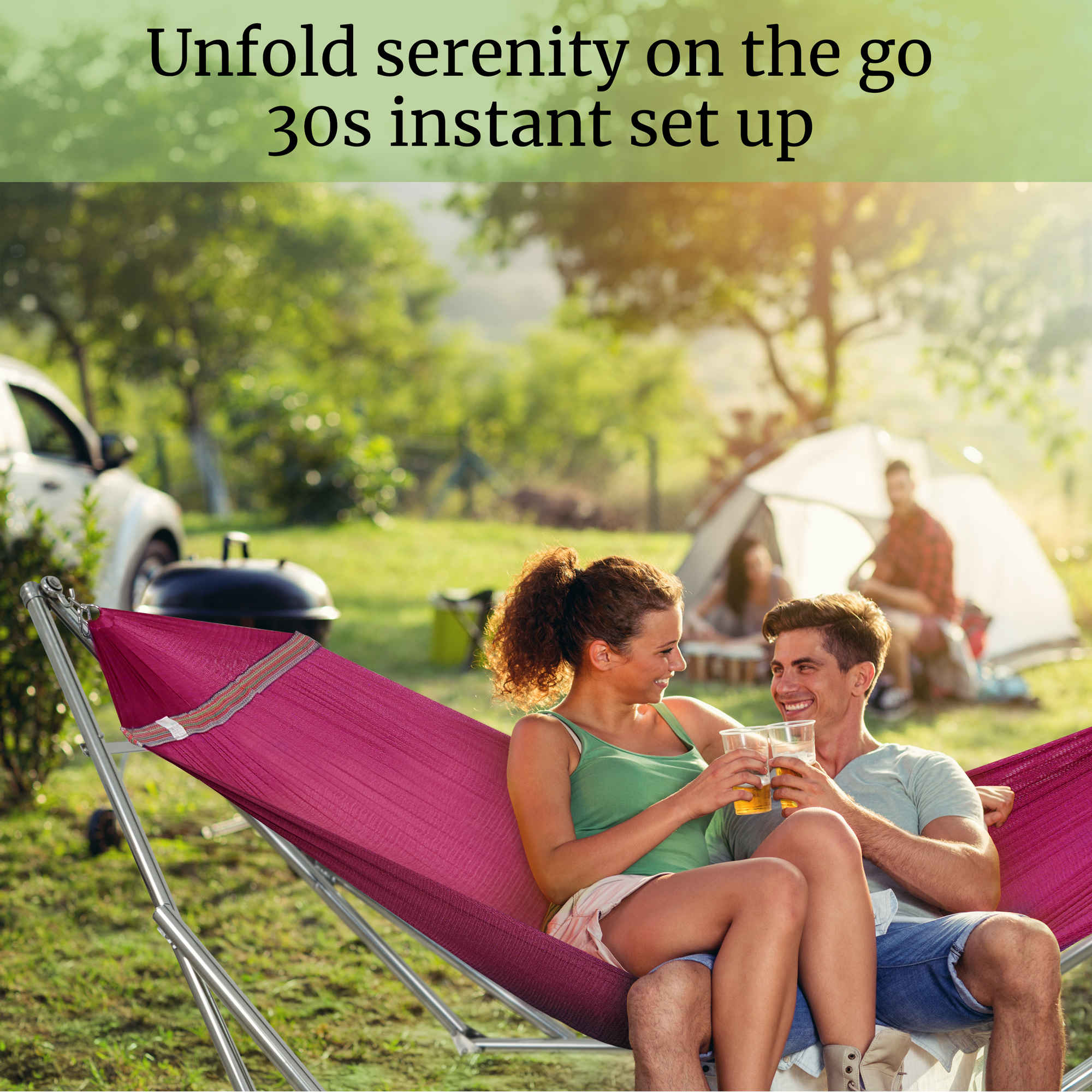 Tranquillo Universal Stainless Steel Hammock Stand for Ultimate Relaxation - Image 72