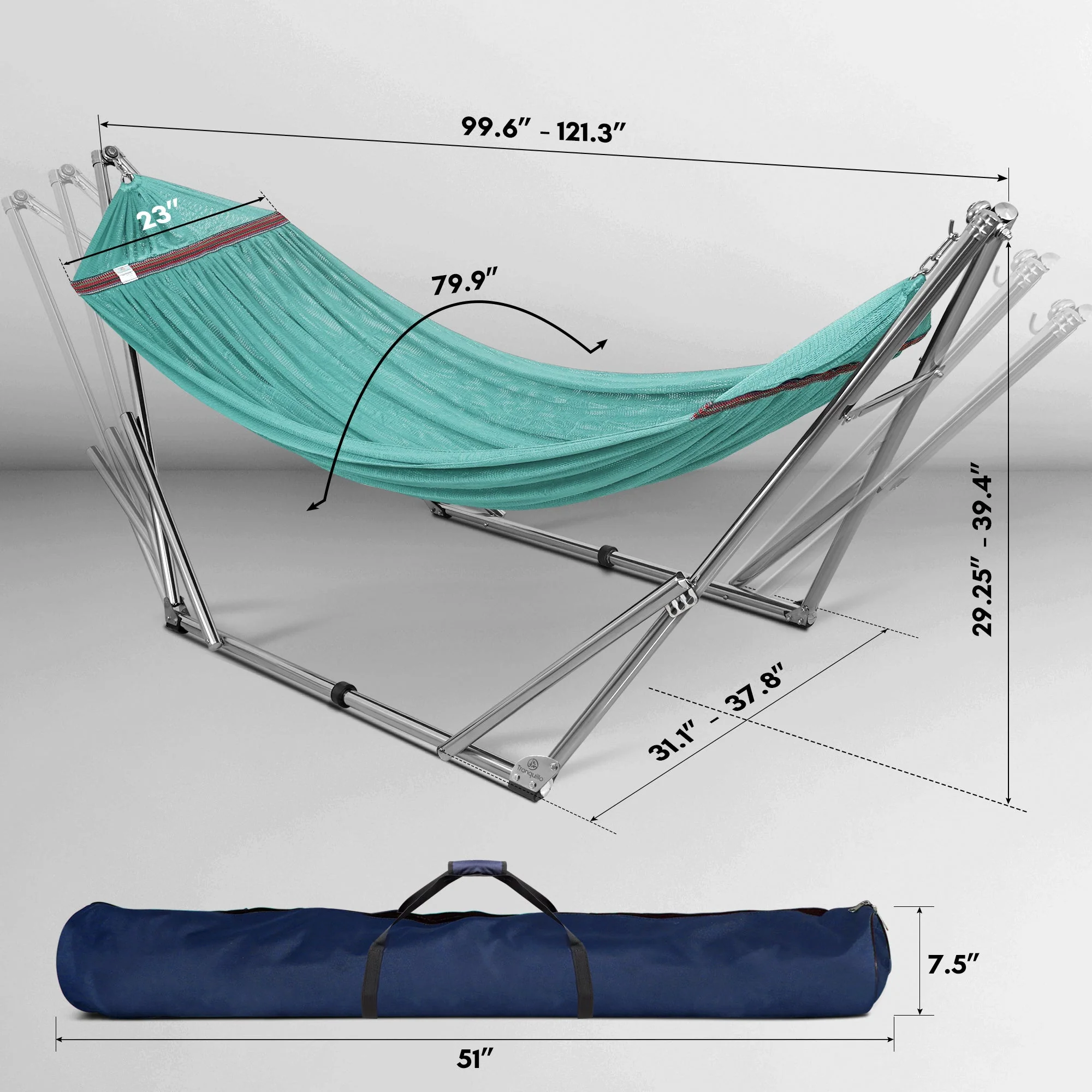 Tranquillo Universal Stainless Steel Hammock Stand for Ultimate Relaxation - Image 74