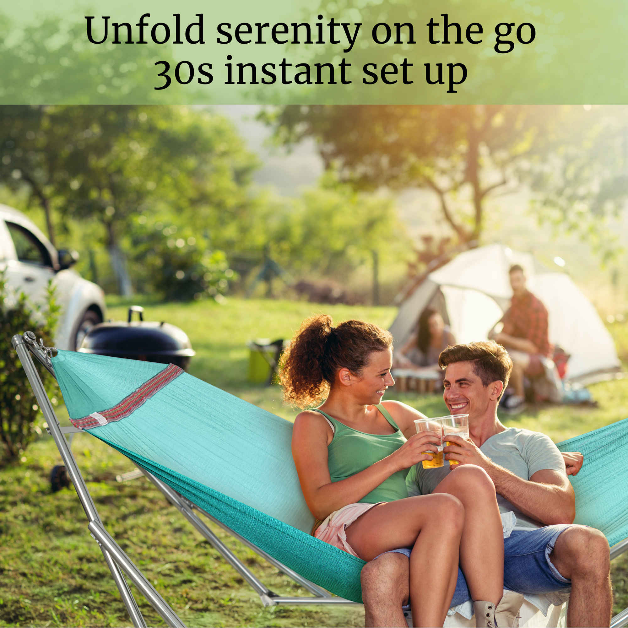 Tranquillo Universal Stainless Steel Hammock Stand for Ultimate Relaxation - Image 81