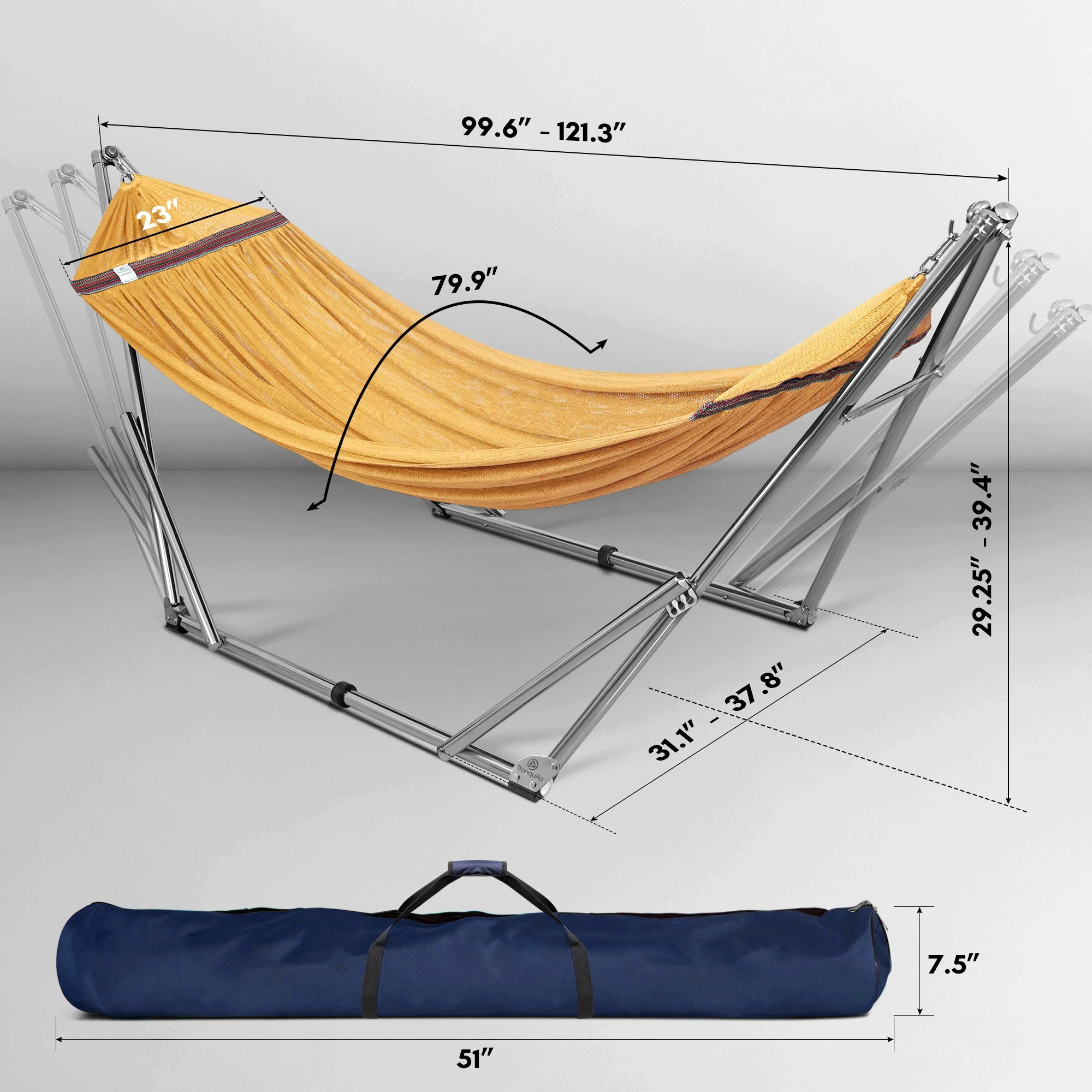 Tranquillo Universal Stainless Steel Hammock Stand for Ultimate Relaxation - Image 83