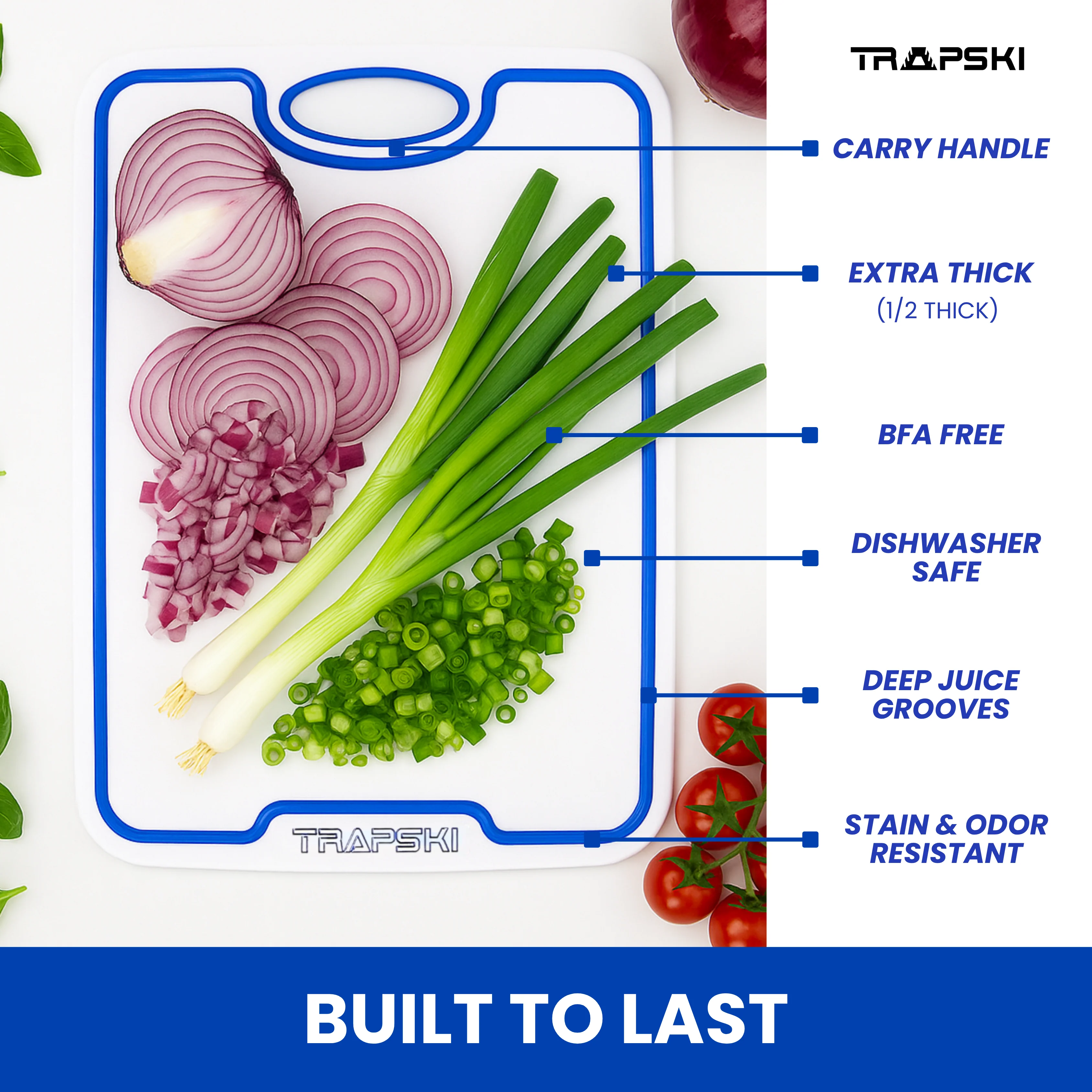 TRAPSKI 3/8 Inch Thick HDPE Cutting Boards | Food-Grade | Juice Grooves - Image 12