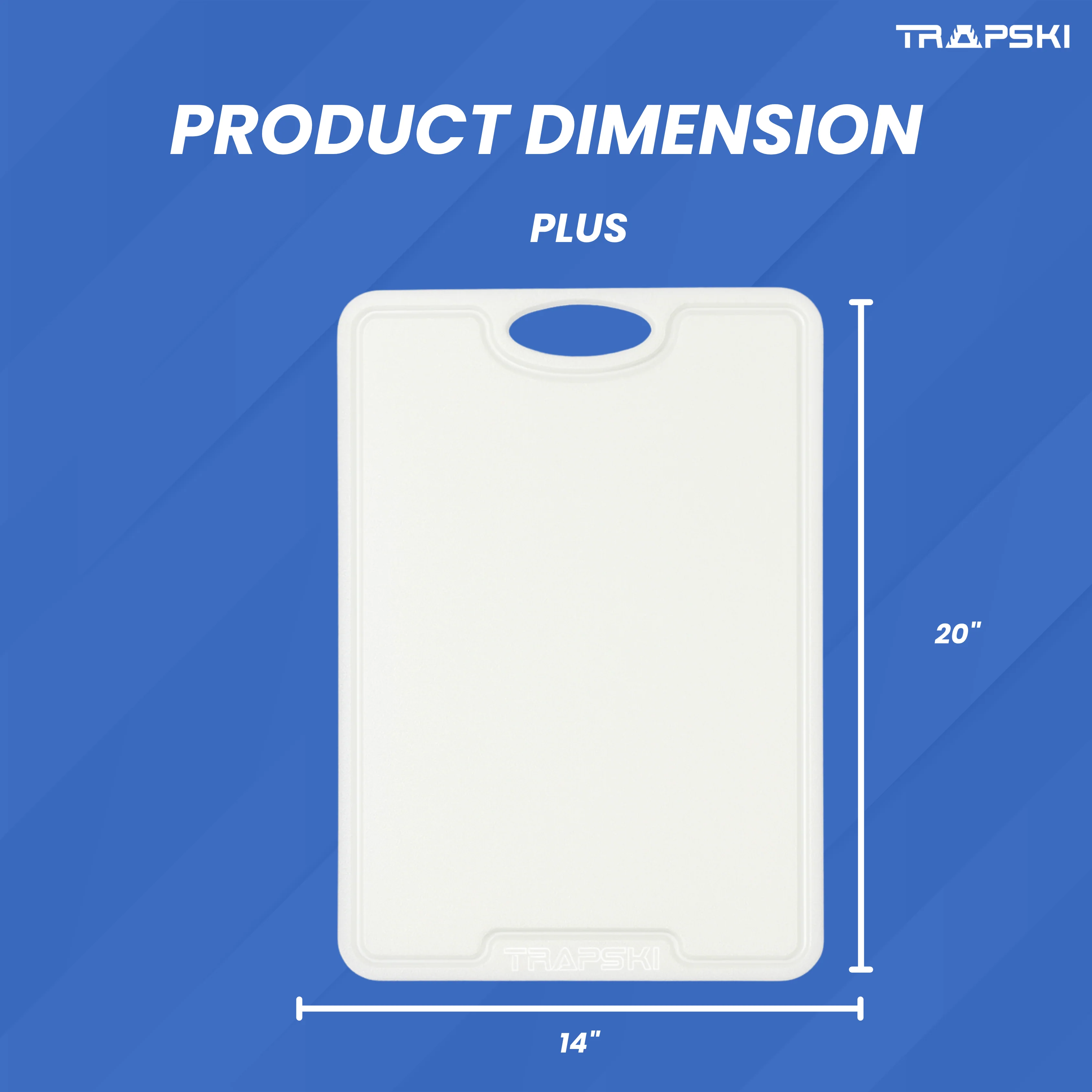 TRAPSKI 3/8 Inch Thick HDPE Cutting Boards | Food-Grade | Juice Grooves - Image 7