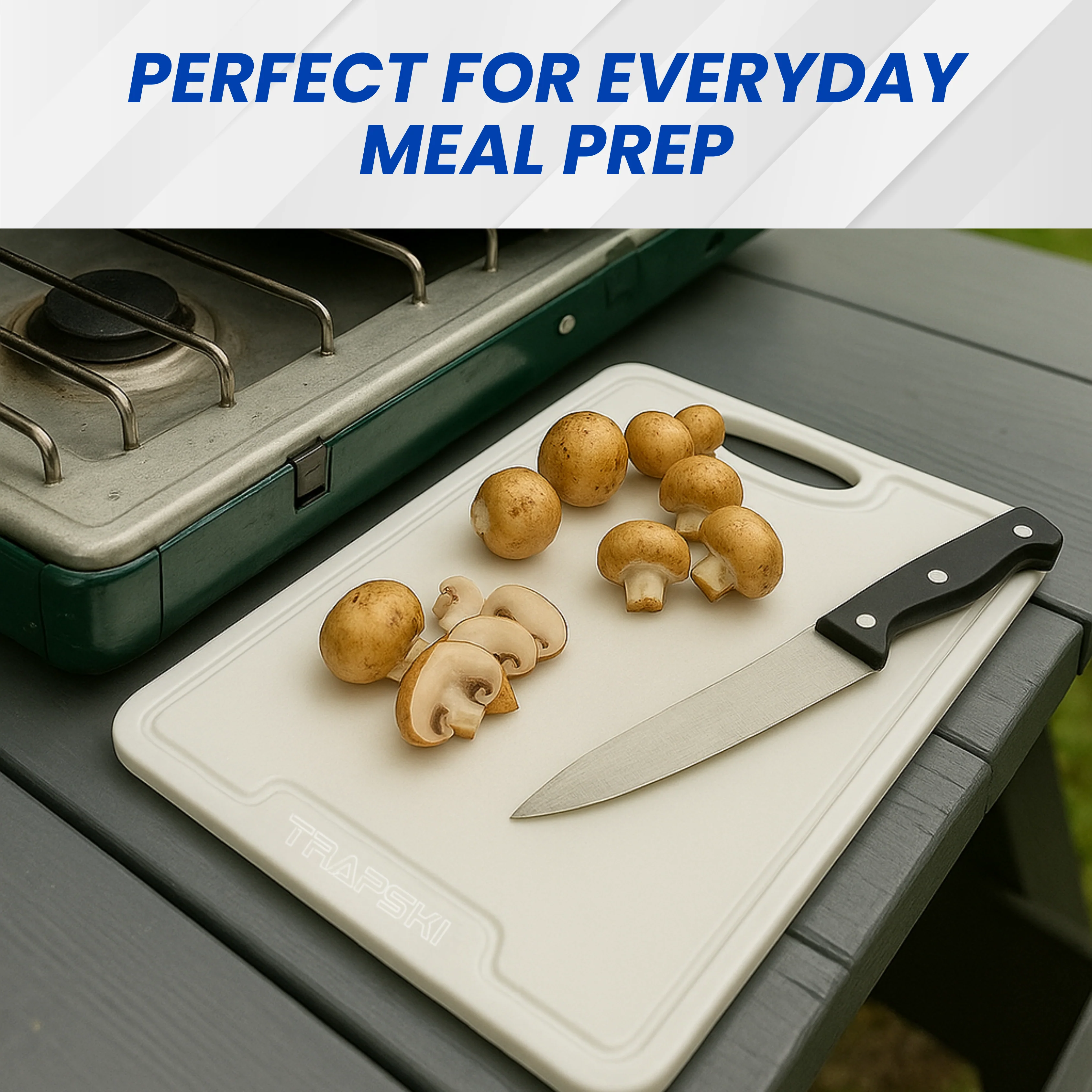 TRAPSKI 3/8 Inch Thick HDPE Cutting Boards | Food-Grade | Juice Grooves - Image 9