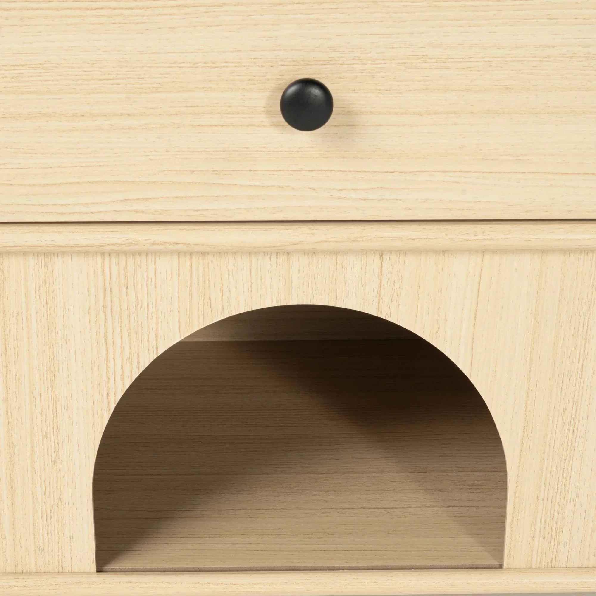 Travis Modern Natural 22-inch Side Table with Pet-Friendly Nook - Image 14