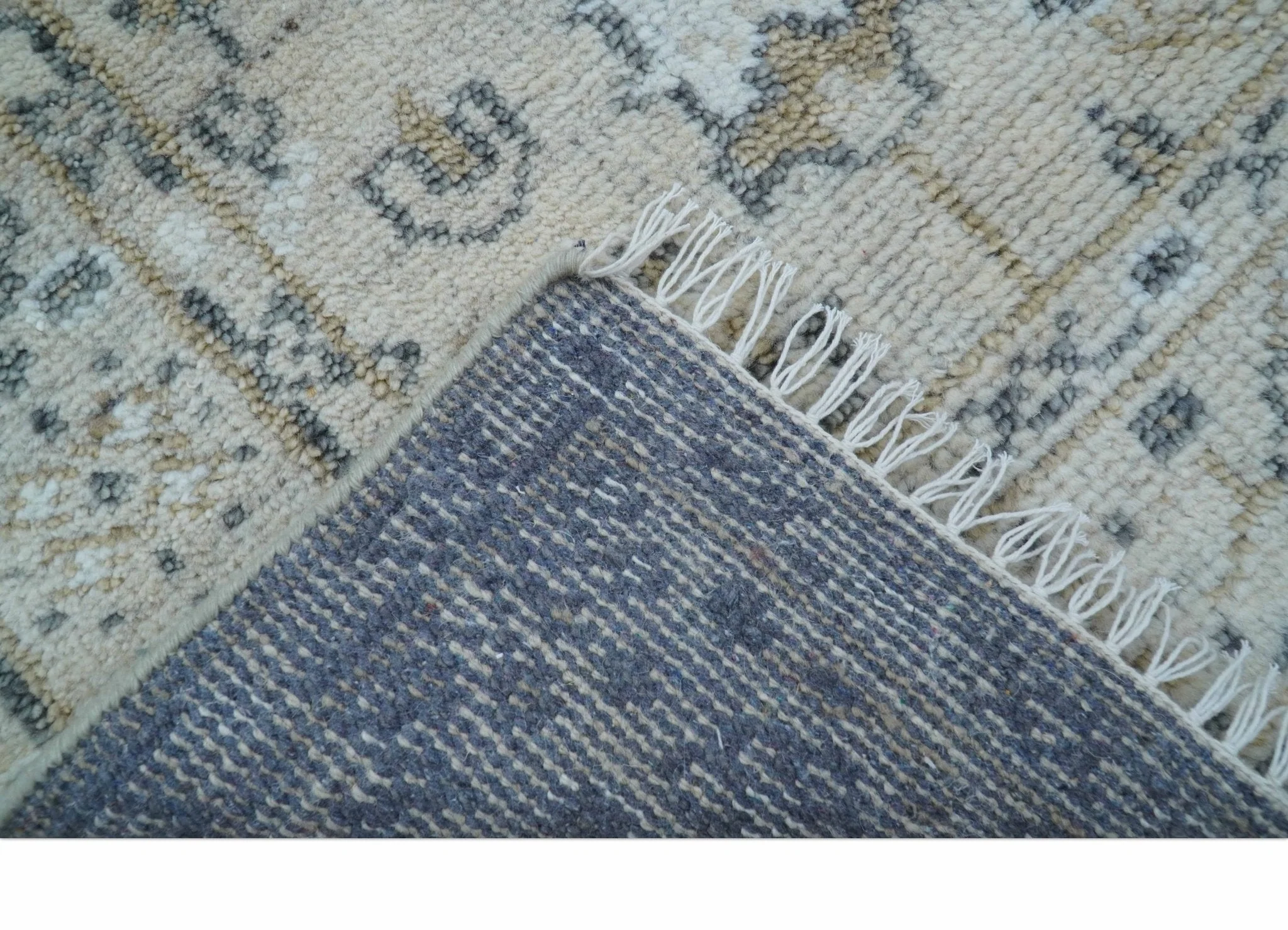 Tree of life Beige Traditional Style Hand knotted 4x6 Wool Area Rug - Image 7