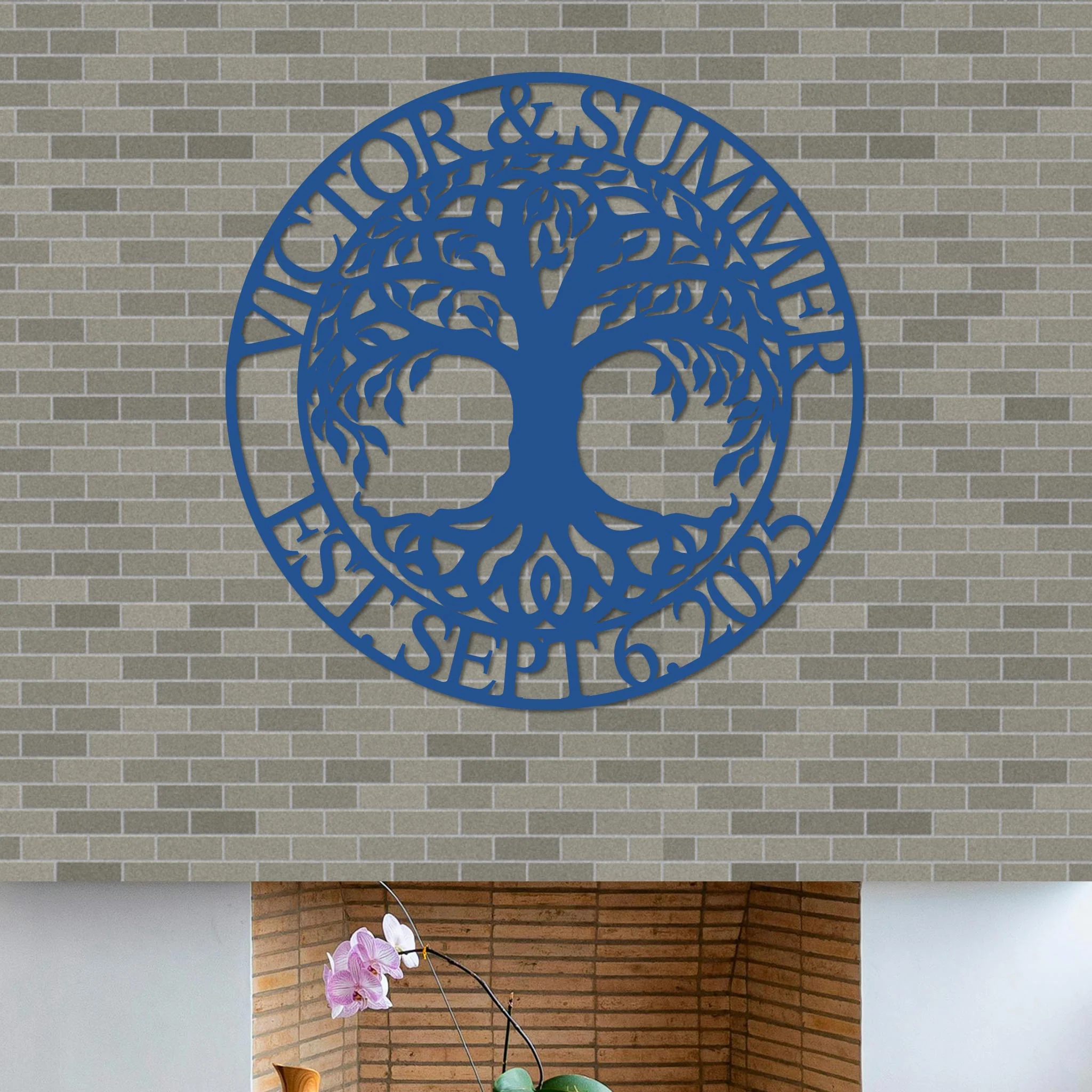 Tree Of Life Couple Names Sign w Wedding Date - Image 8