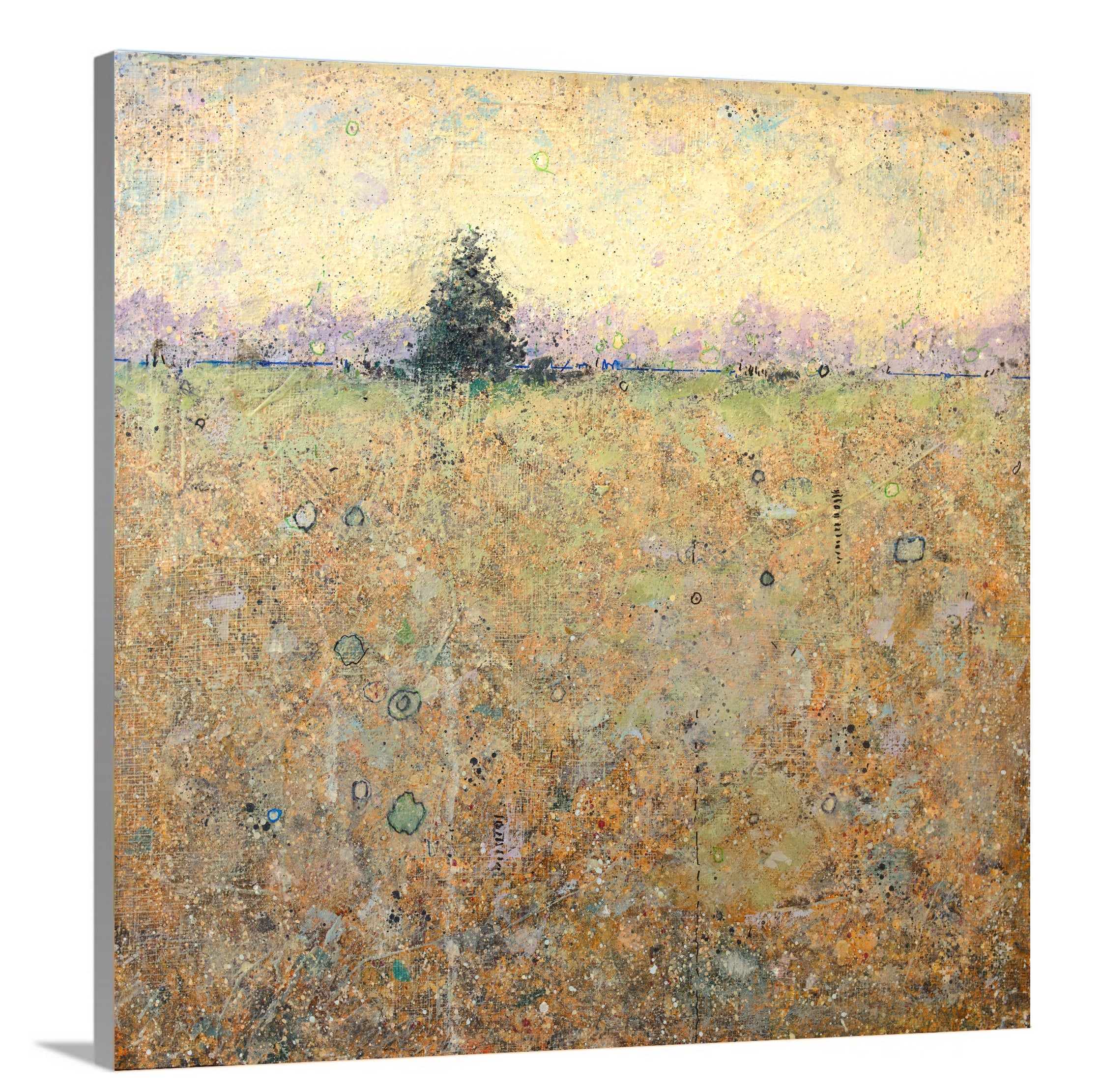 Tree (Yellow) - Open Edition Canvas Print - Image 7