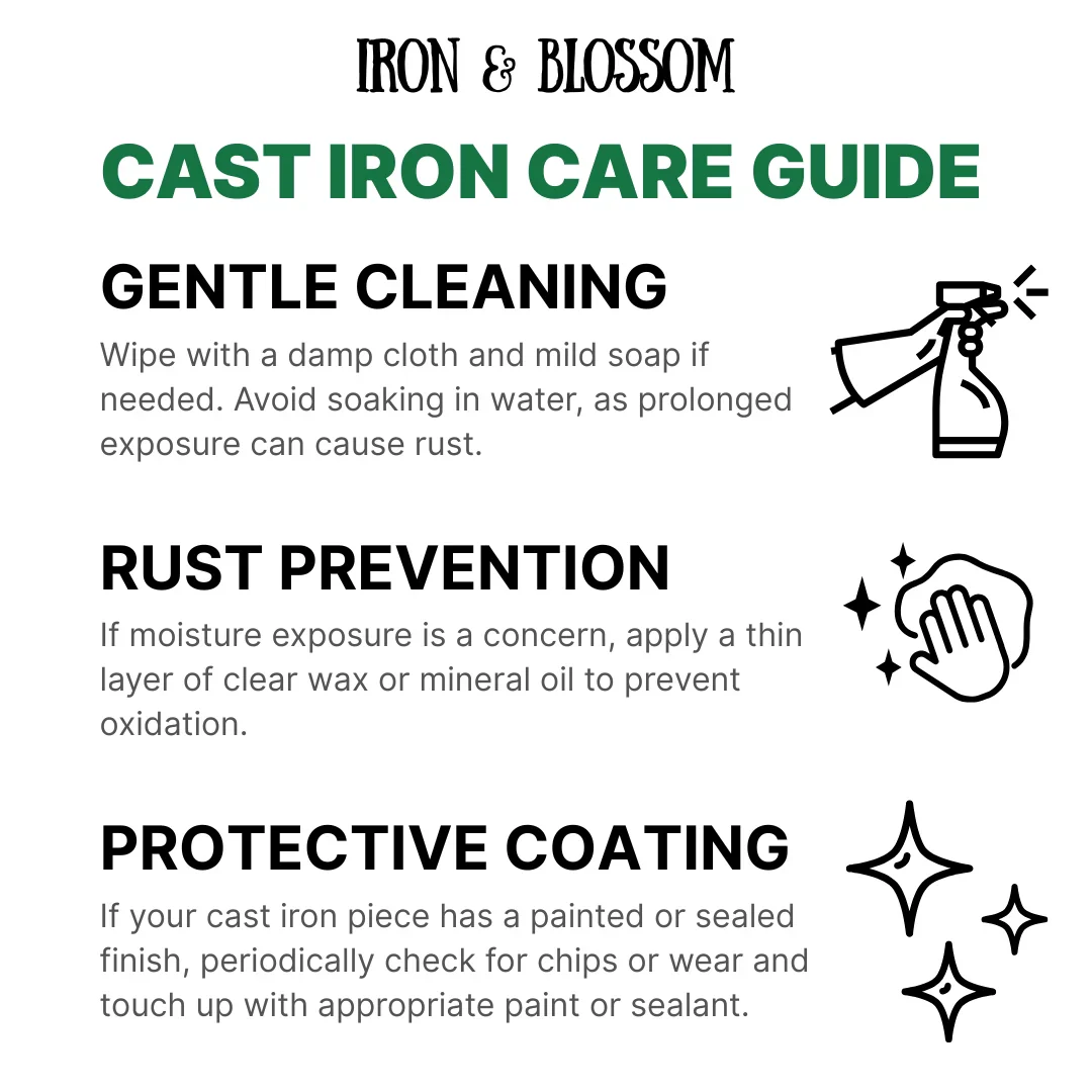 Triple Tier Cast Iron Hooks, Rustic Wall Organizer - Image 4