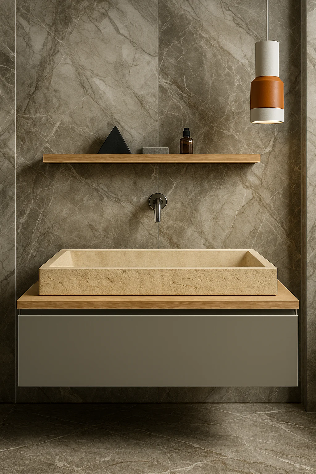 Troia Travertine Sink - Image 3