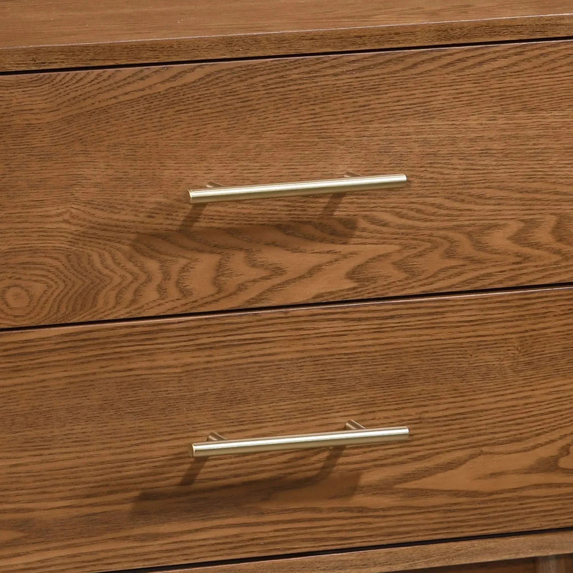 Tromso Mid-Century Modern 23" Walnut Nightstand with 2-Drawer and Round Tapered Legs - Image 7