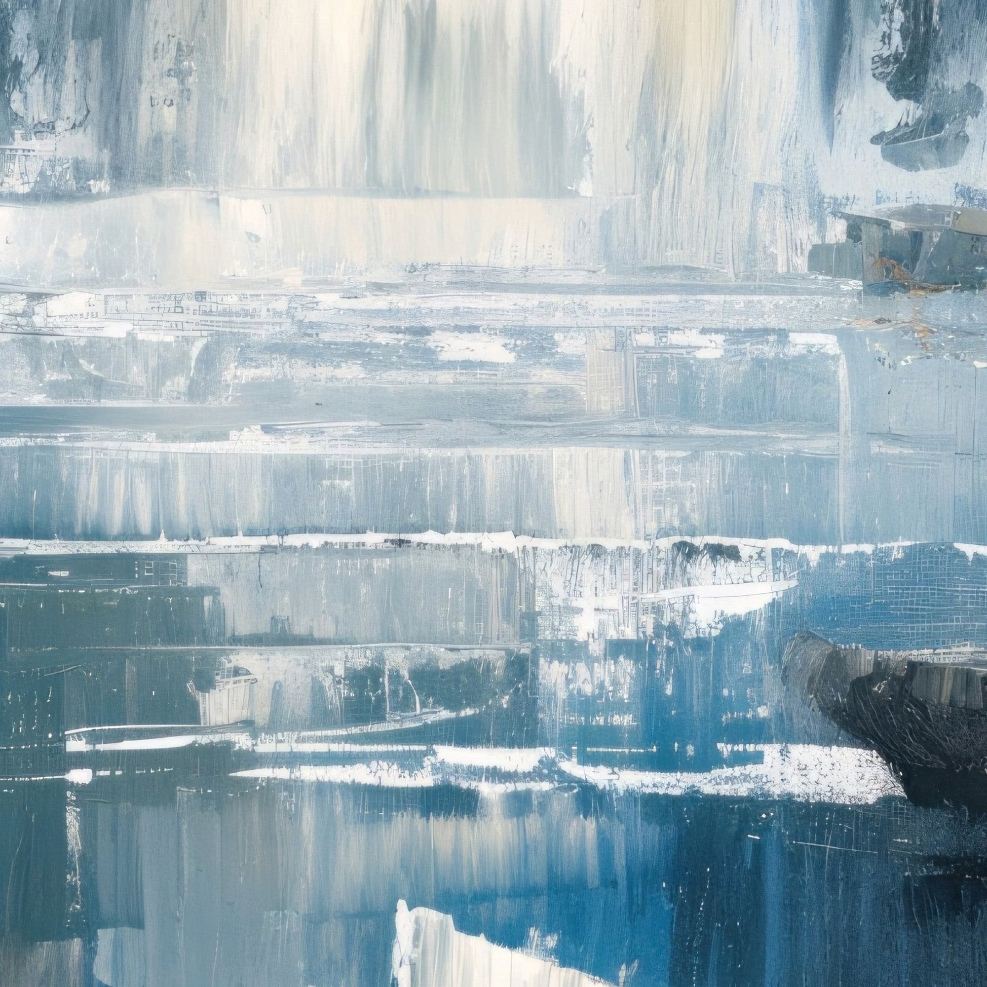 Tropical Waterfall Colorful Painting Wallpaper Mural. #7049 - Image 9