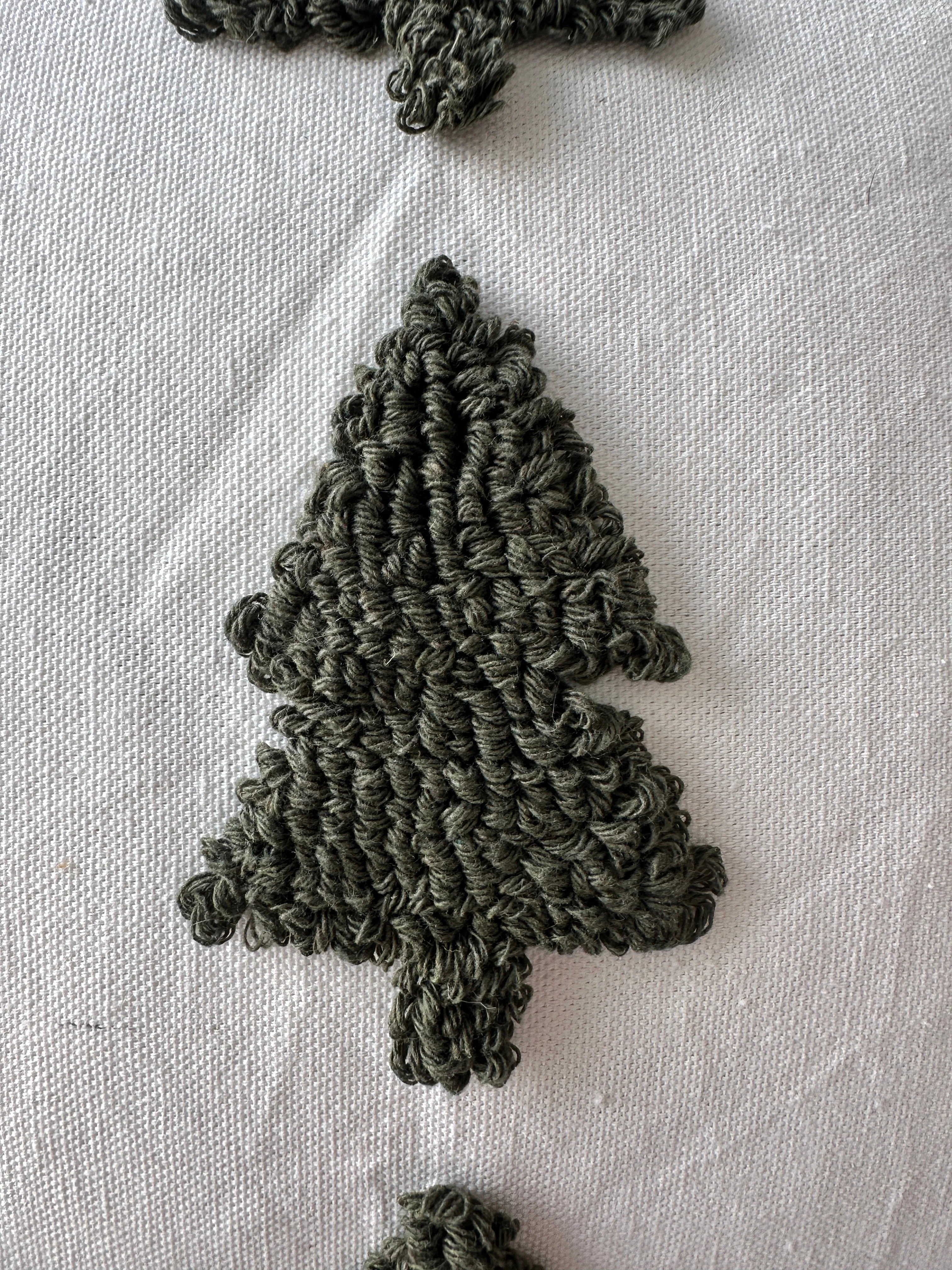 Tufted Christmas Tree Pillow Cover - Image 4