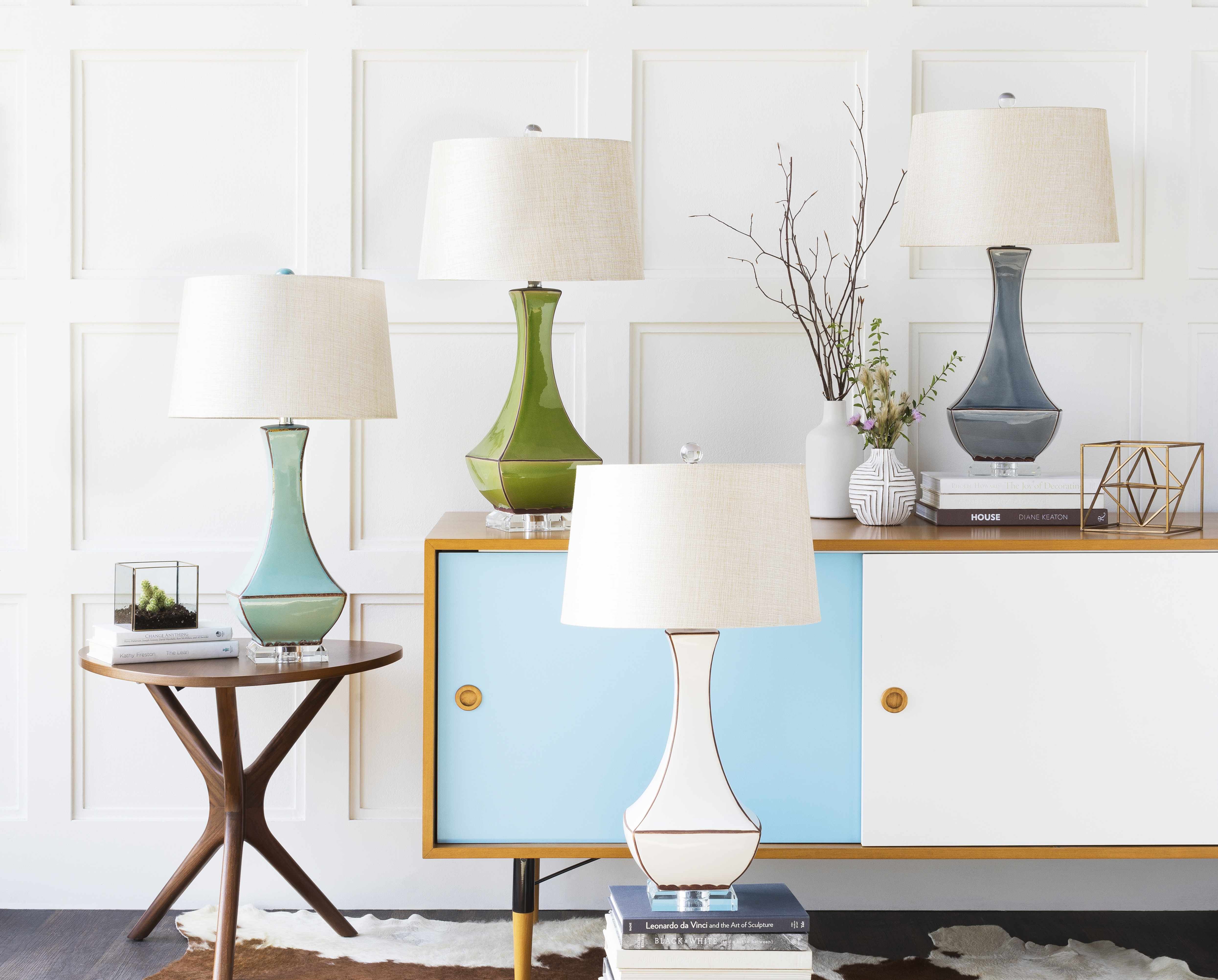 Tuka Tan Ceramic Table Lamp - Image 12