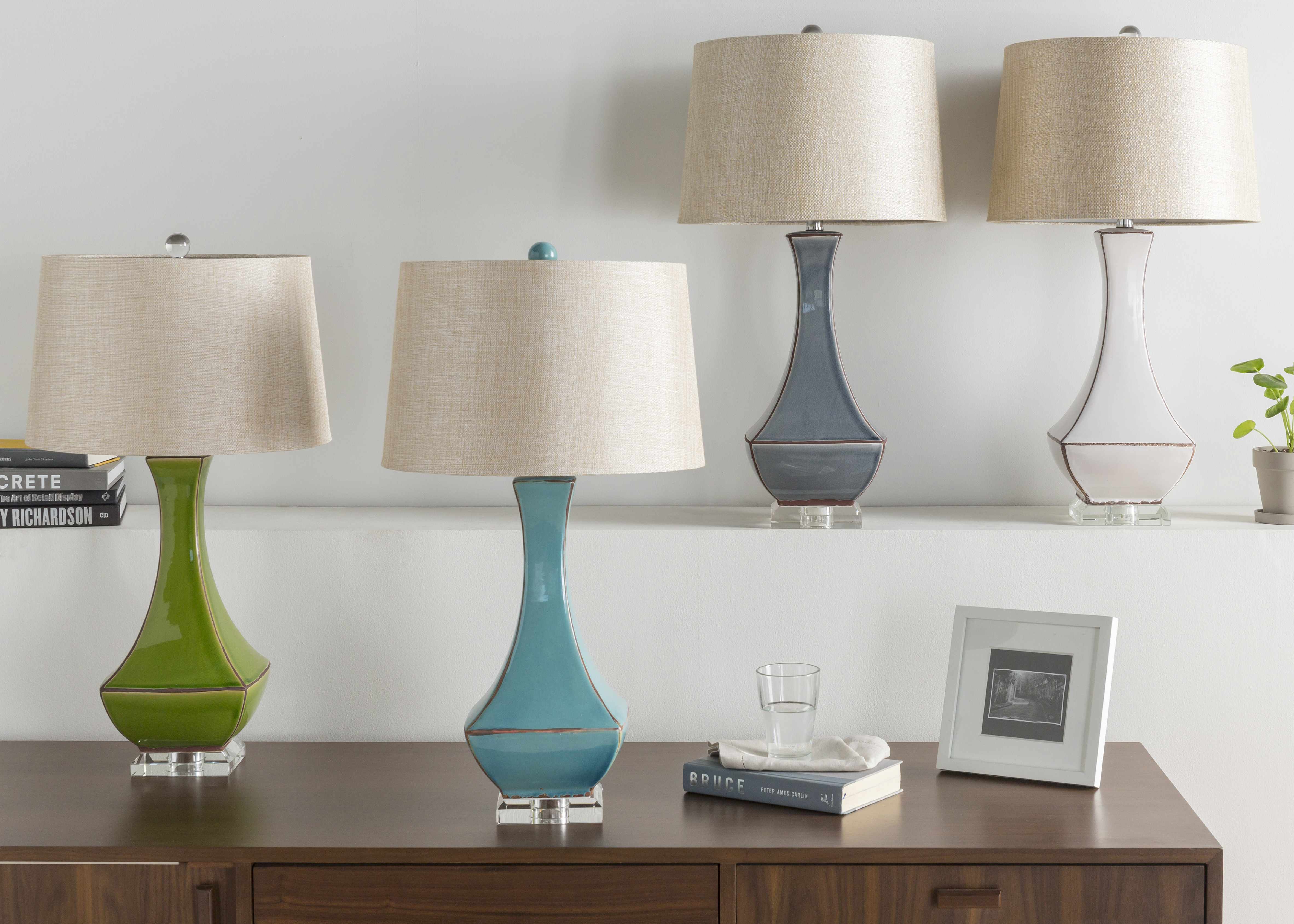 Tuka Tan Ceramic Table Lamp - Image 16