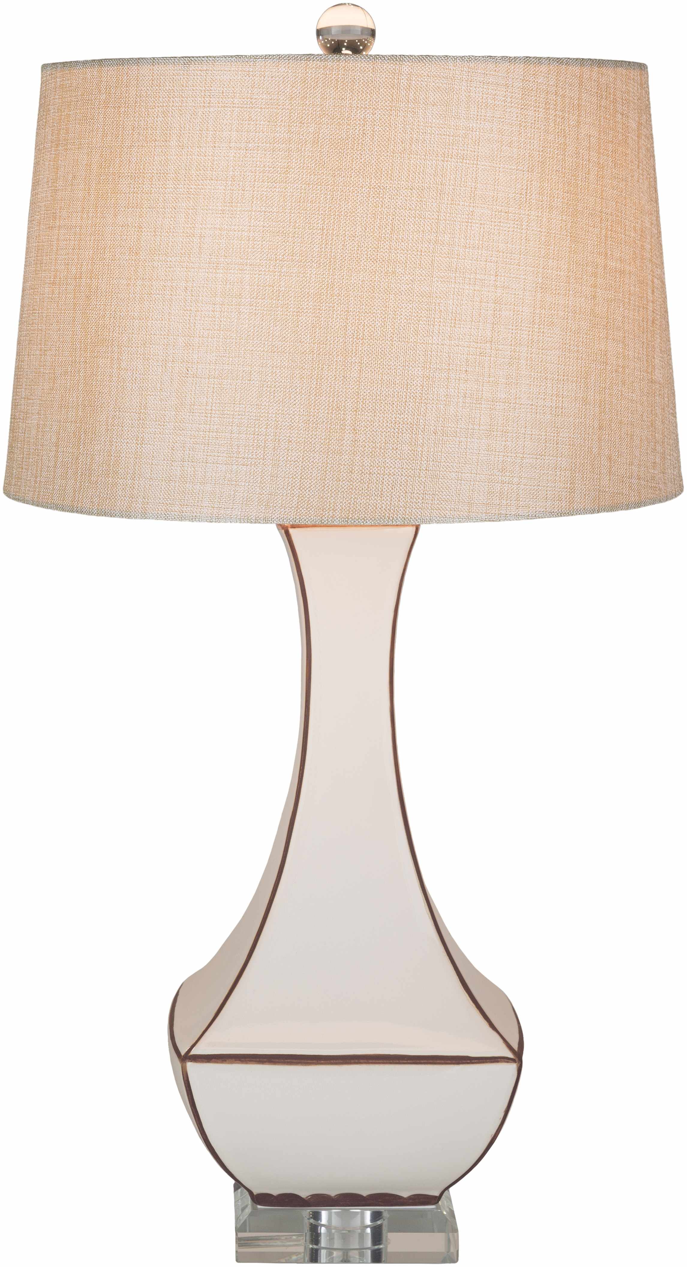 Tuka Tan Ceramic Table Lamp - Image 21