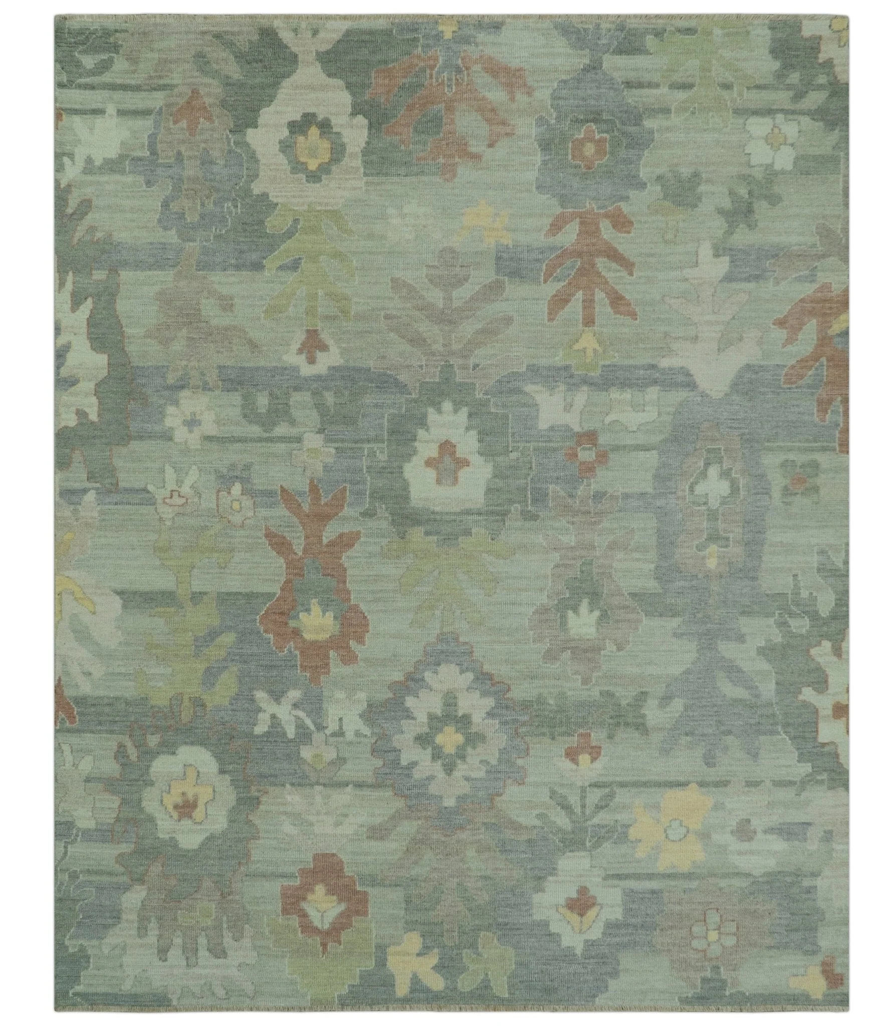 Tulu Distressed Modern Ikat Design Hand Knotted Custom Made wool rug
