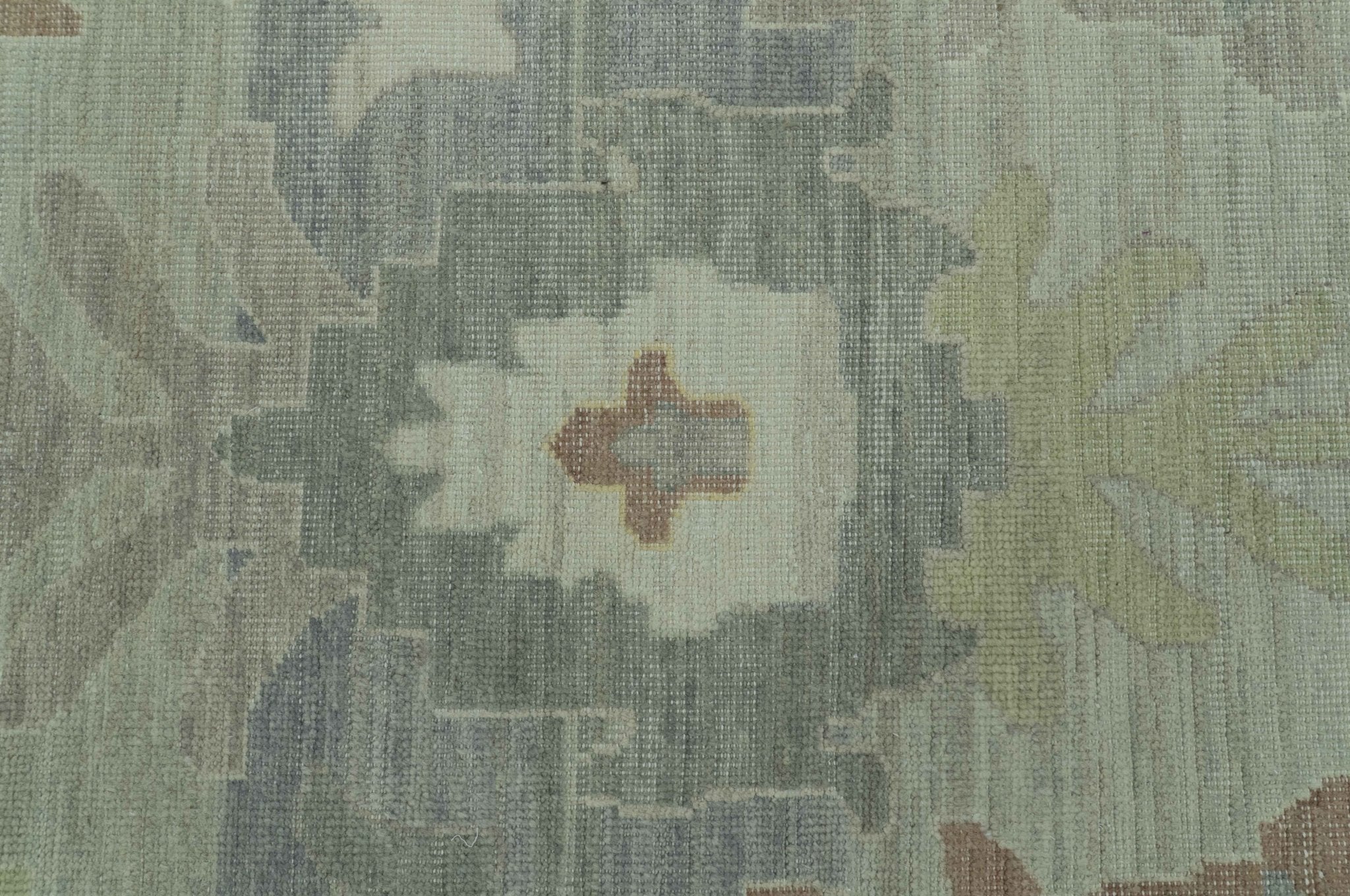 Tulu Distressed Modern Ikat Design Hand Knotted Custom Made wool rug - Image 4