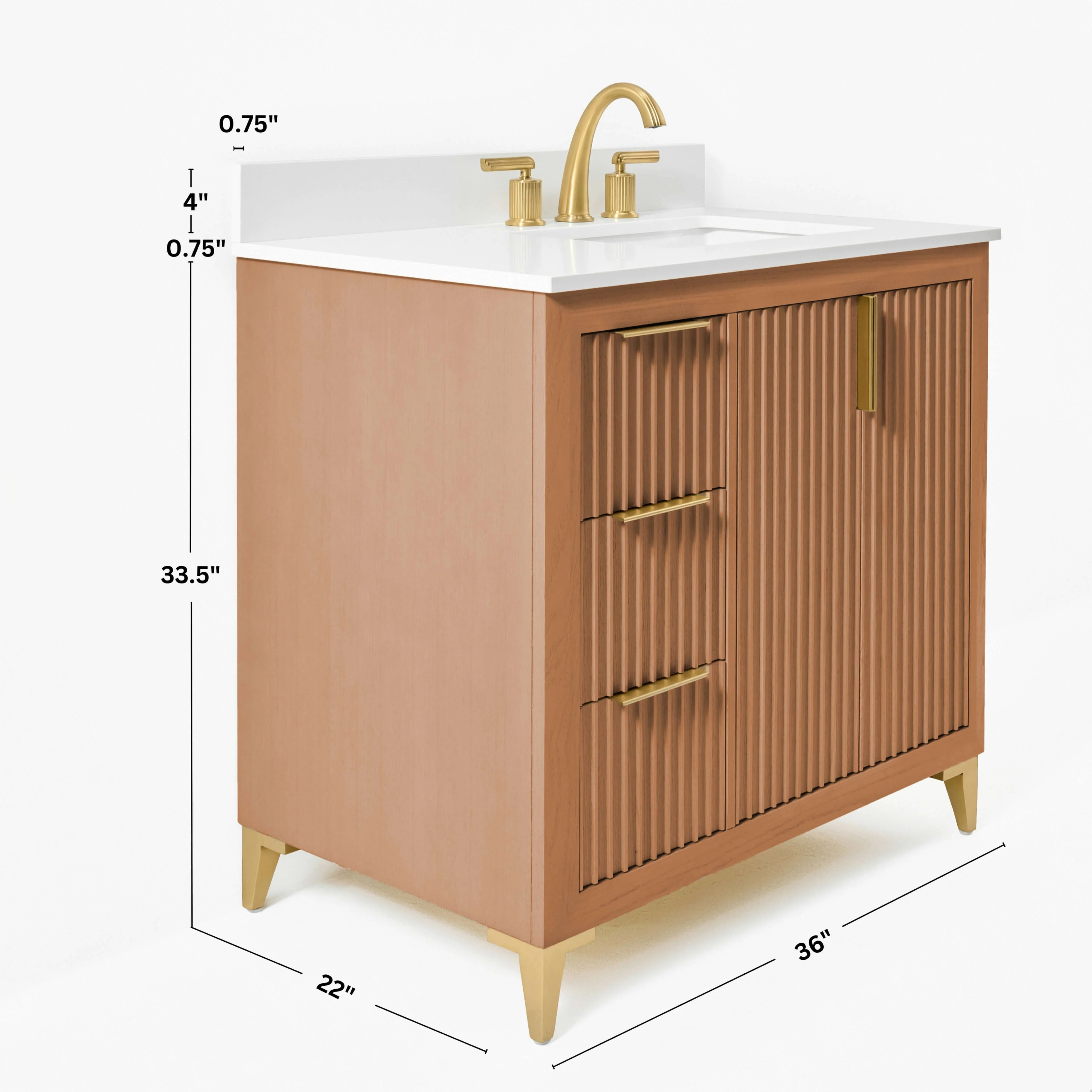 Turlington Bathroom Vanity Collection in Sienna Finish - Image 10