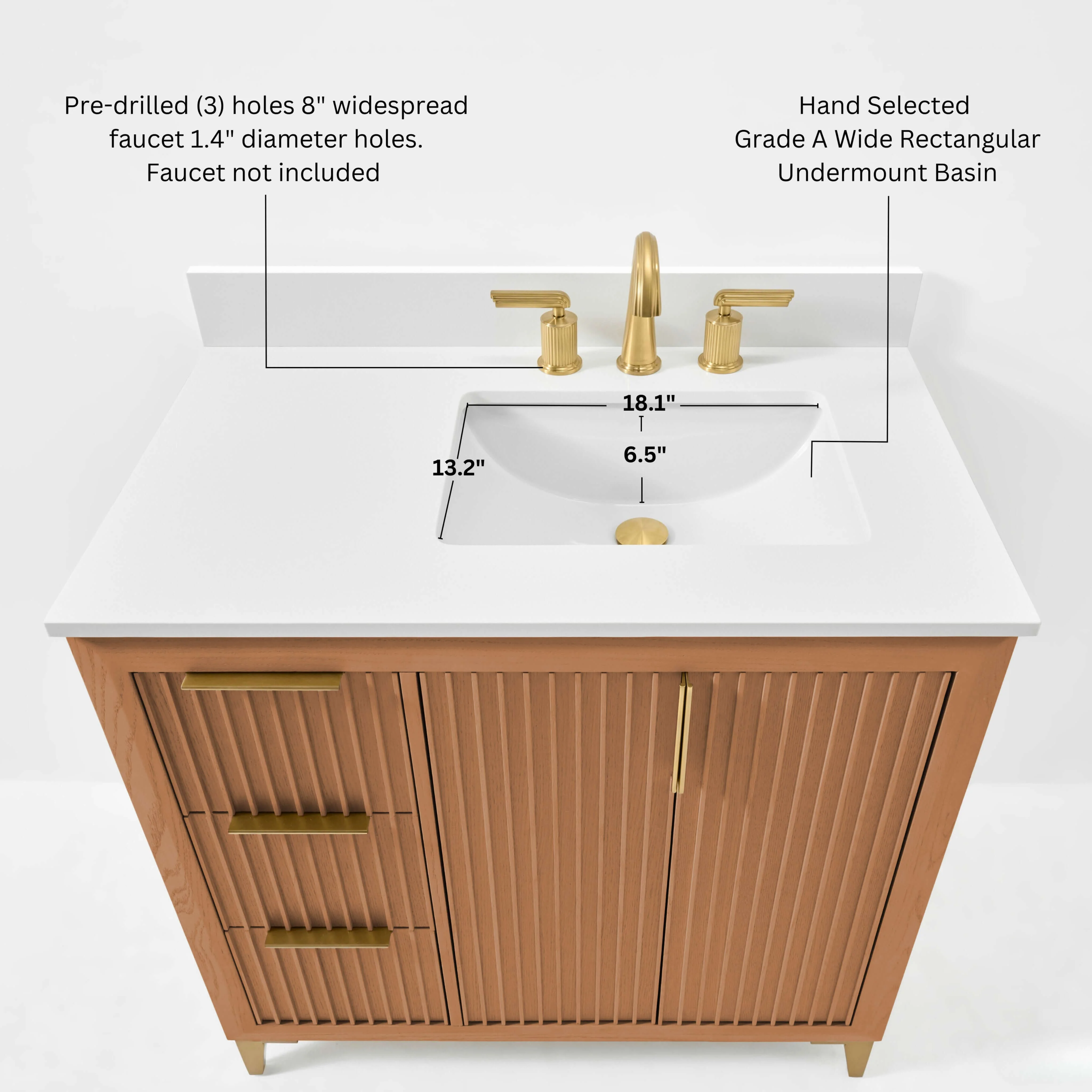 Turlington Bathroom Vanity Collection in Sienna Finish - Image 11