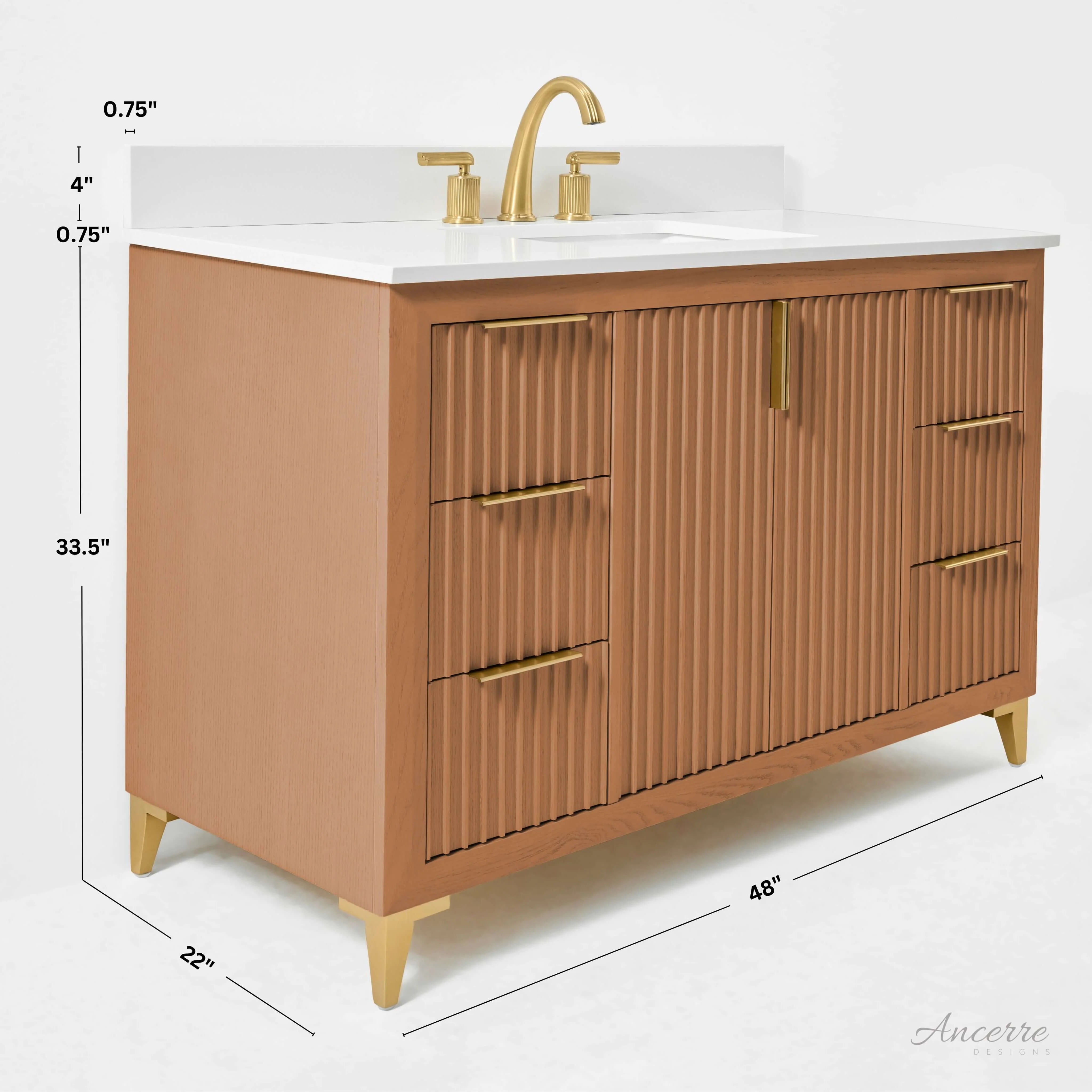 Turlington Bathroom Vanity Collection in Sienna Finish - Image 19