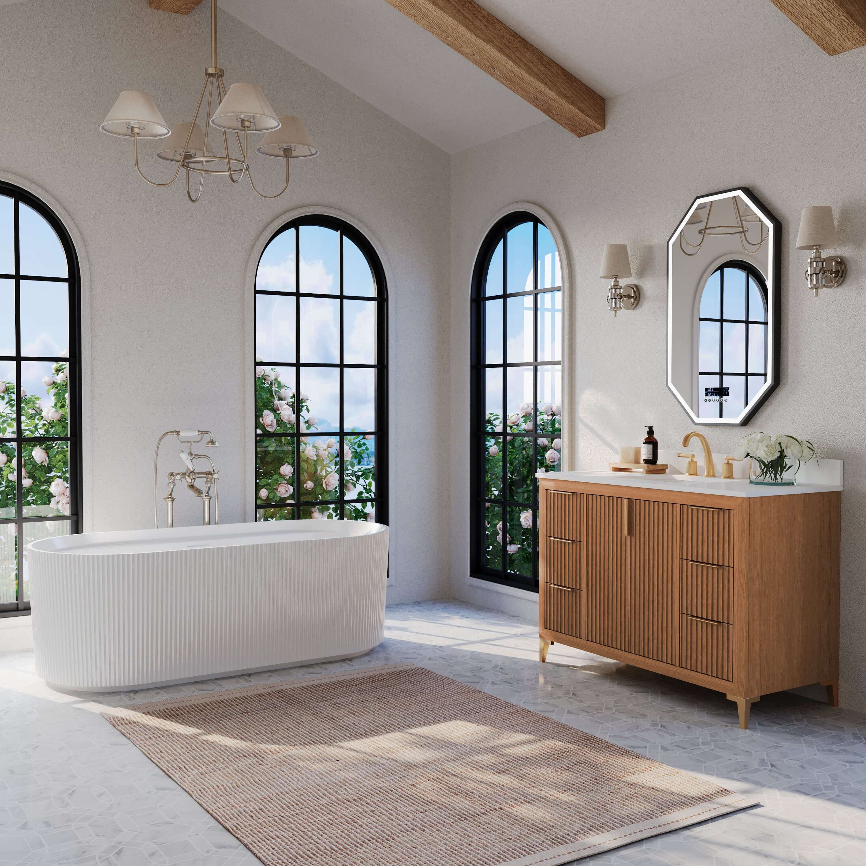 Turlington Bathroom Vanity Collection in Sienna Finish - Image 25