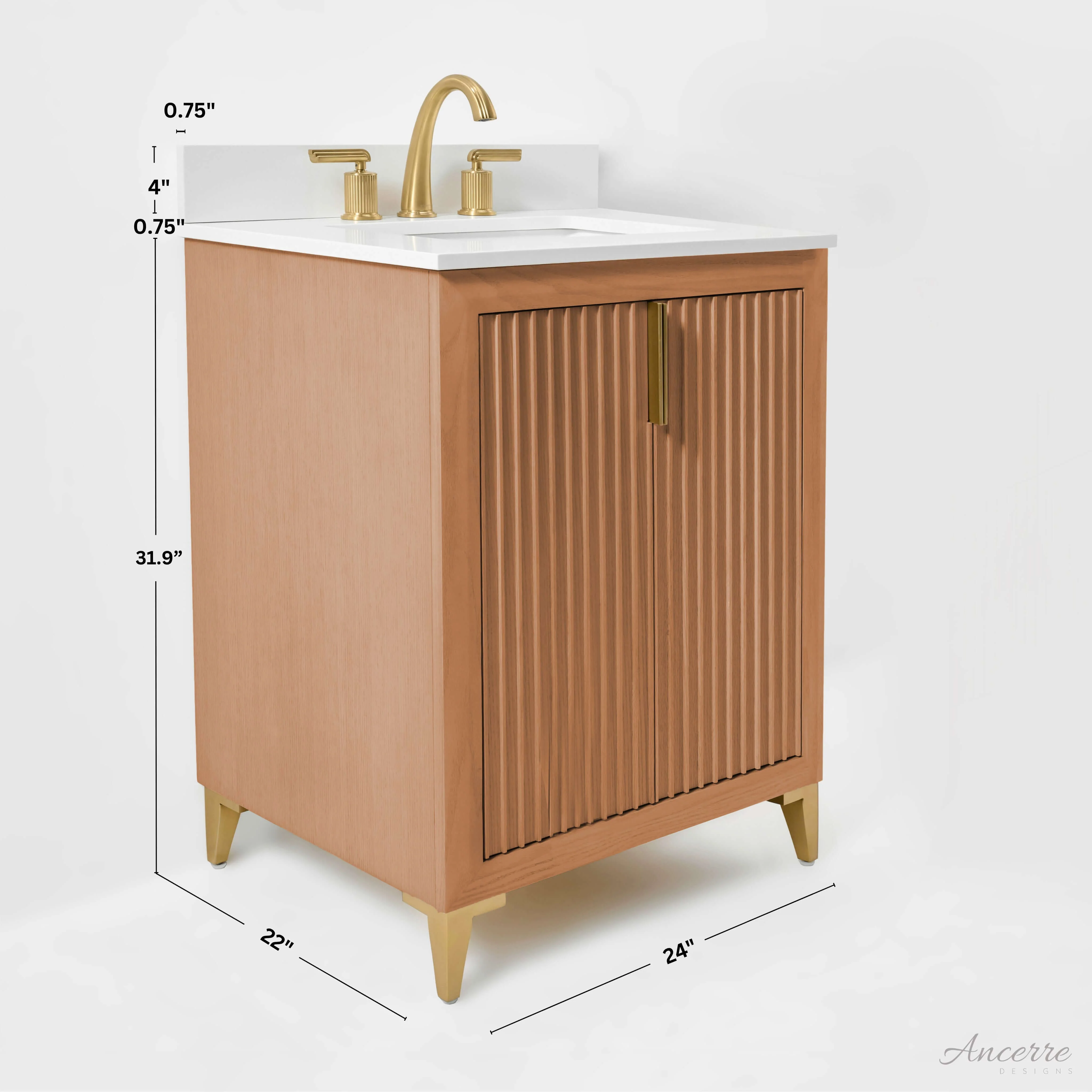 Turlington Bathroom Vanity Collection in Sienna Finish - Image 3