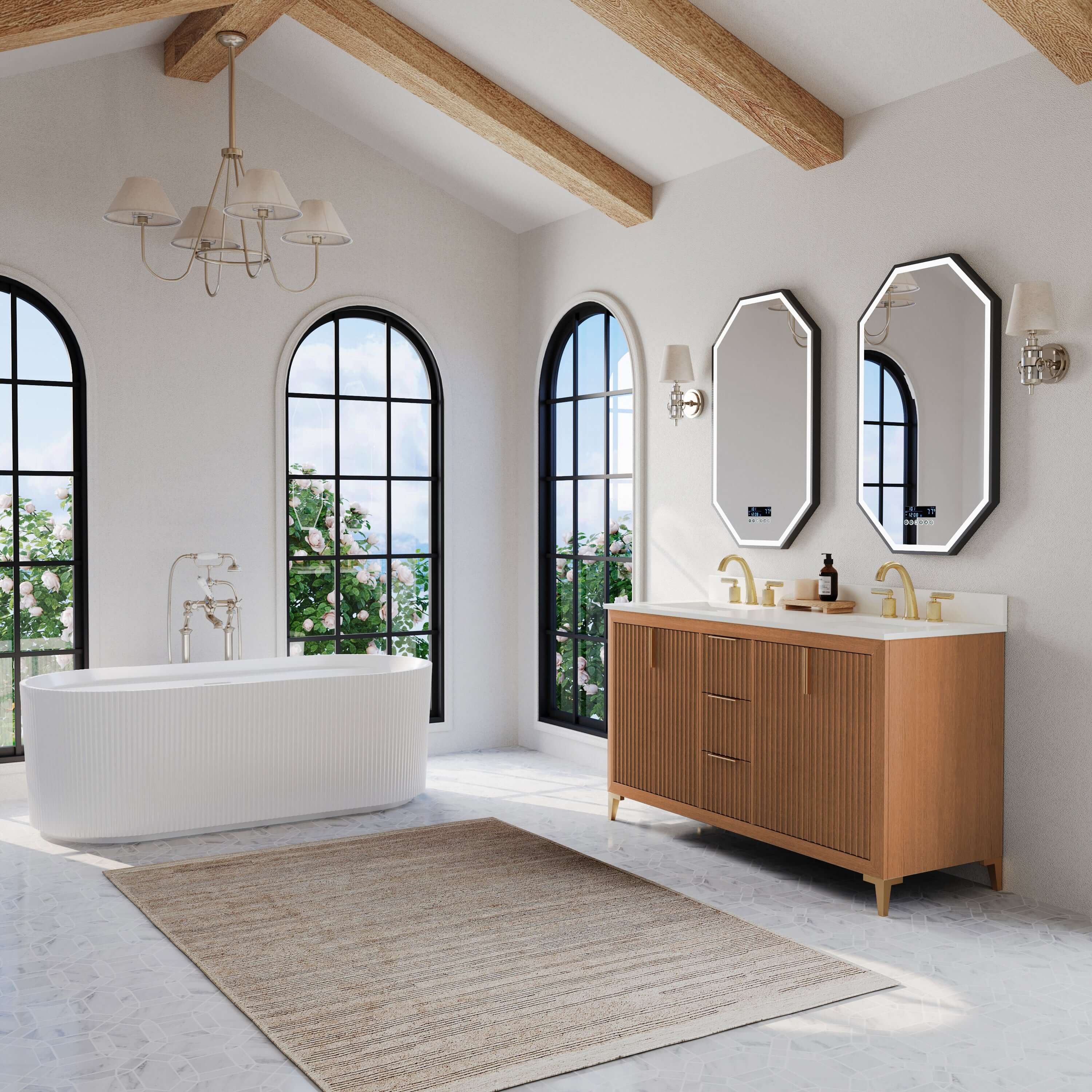 Turlington Bathroom Vanity Collection in Sienna Finish - Image 34