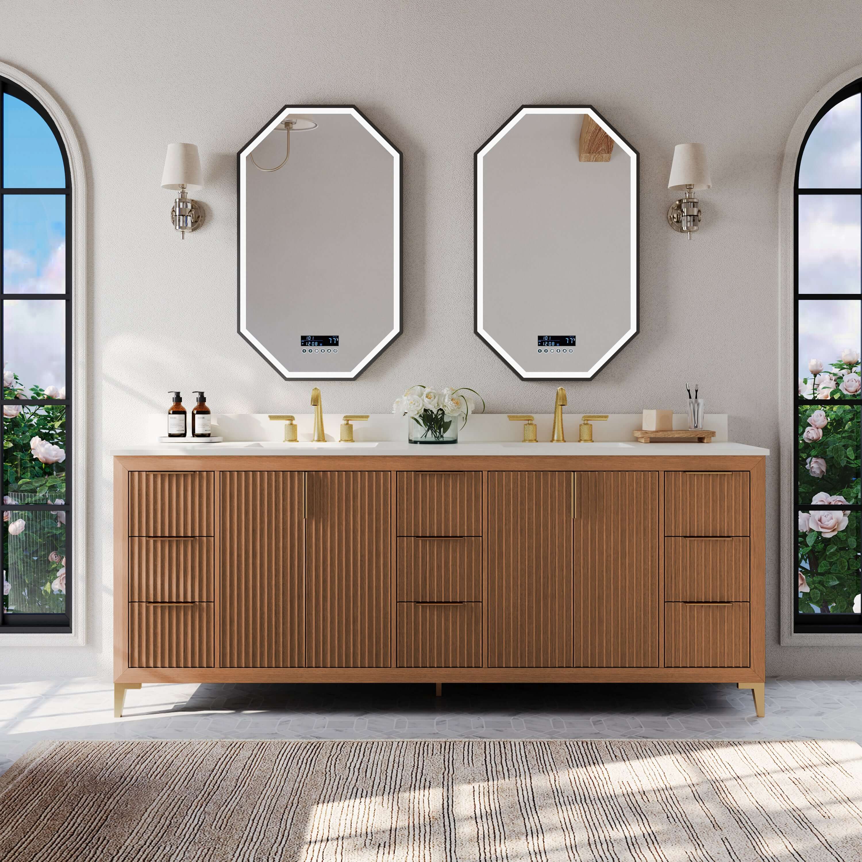 Turlington Bathroom Vanity Collection in Sienna Finish - Image 35