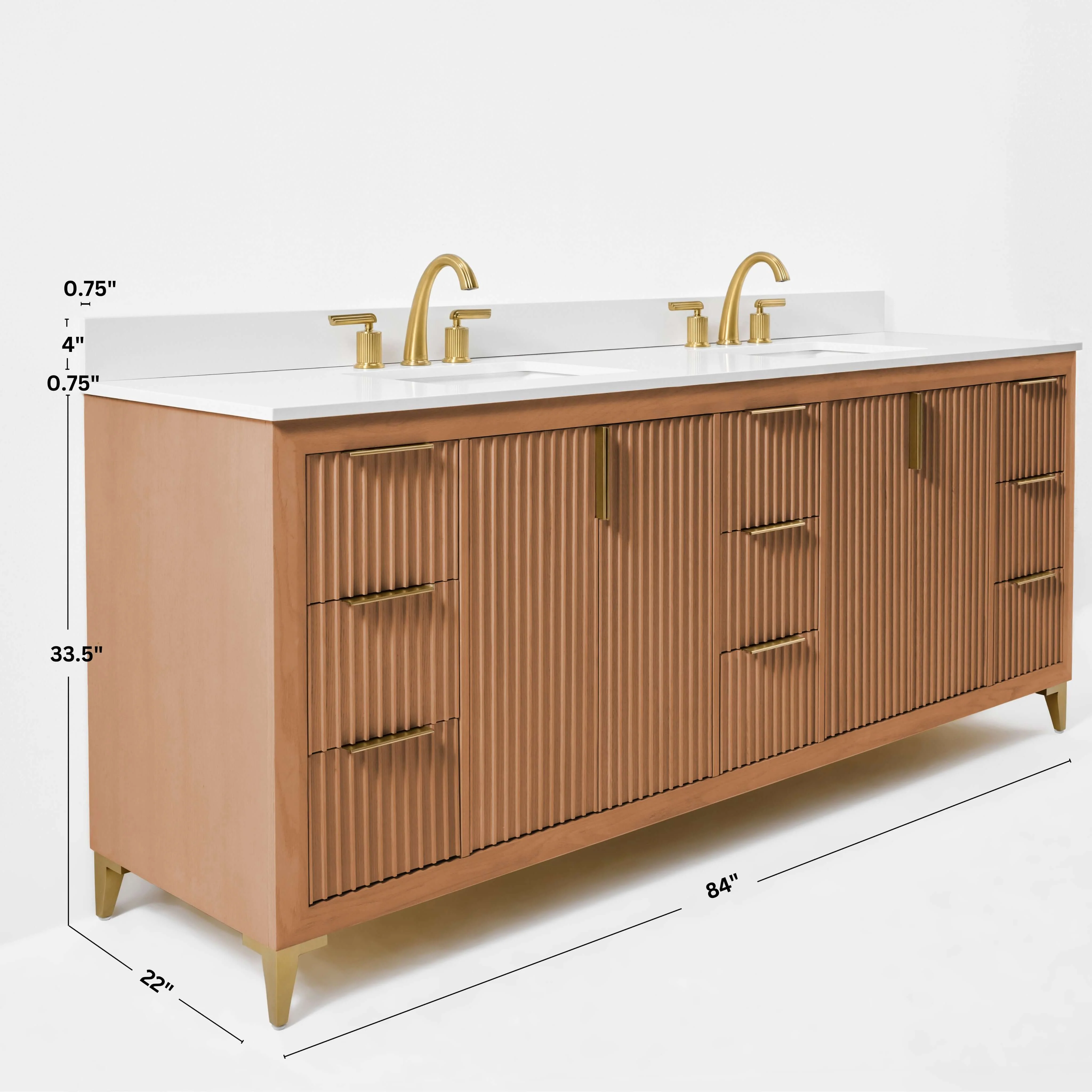Turlington Bathroom Vanity Collection in Sienna Finish - Image 37