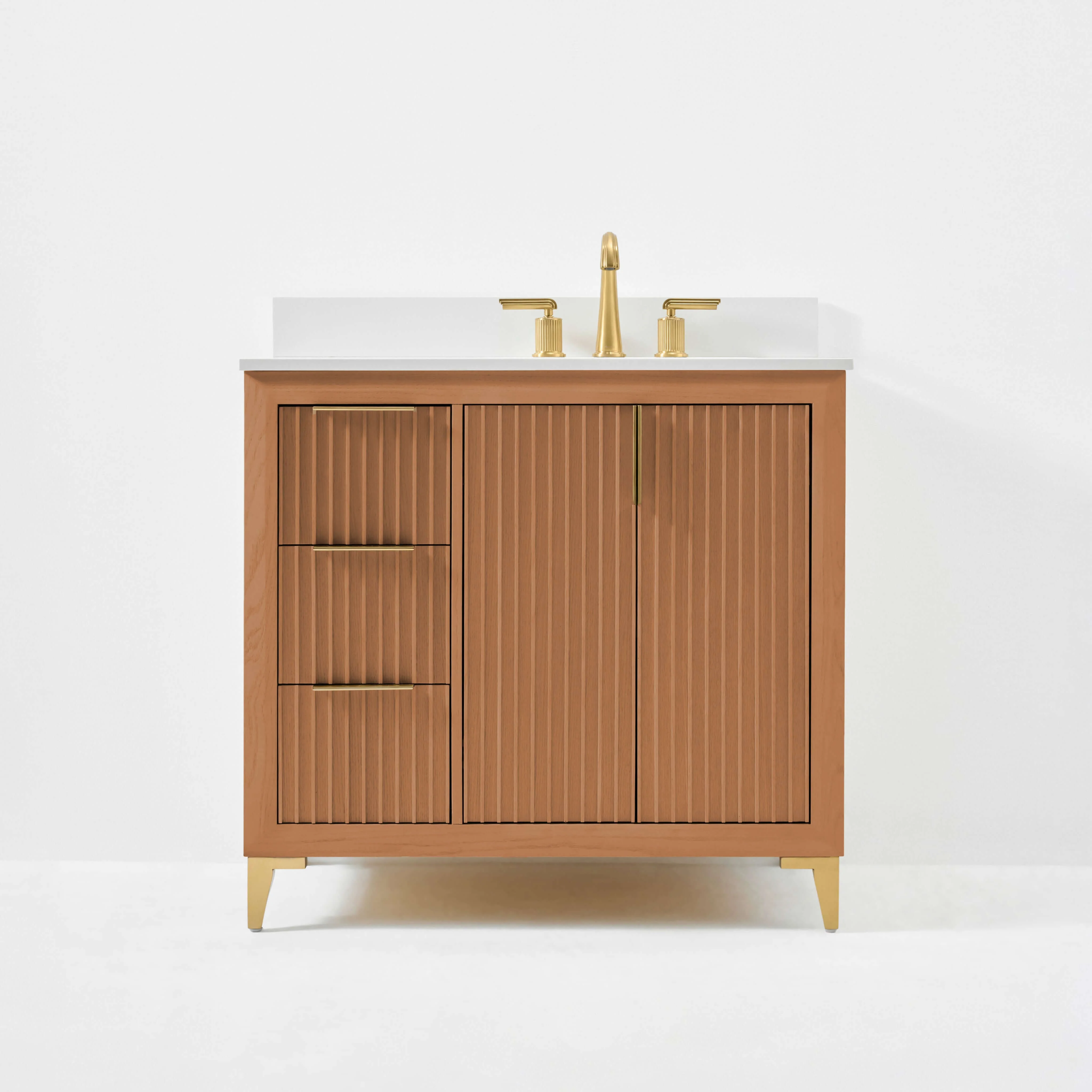 Turlington Bathroom Vanity Collection in Sienna Finish - Image 9