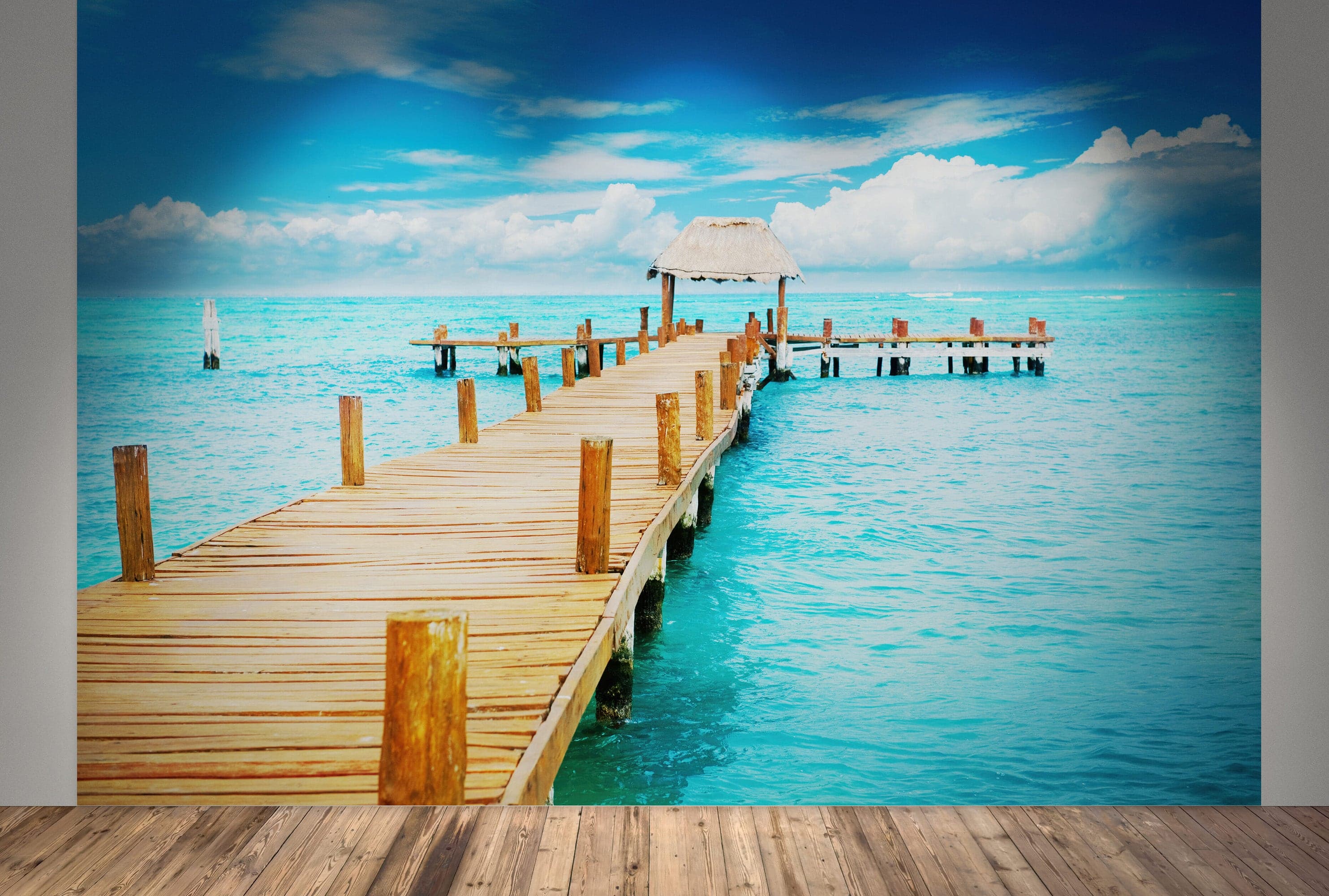 Turquoise Ocean Water Wallpaper Mural. #6150 - Image 6